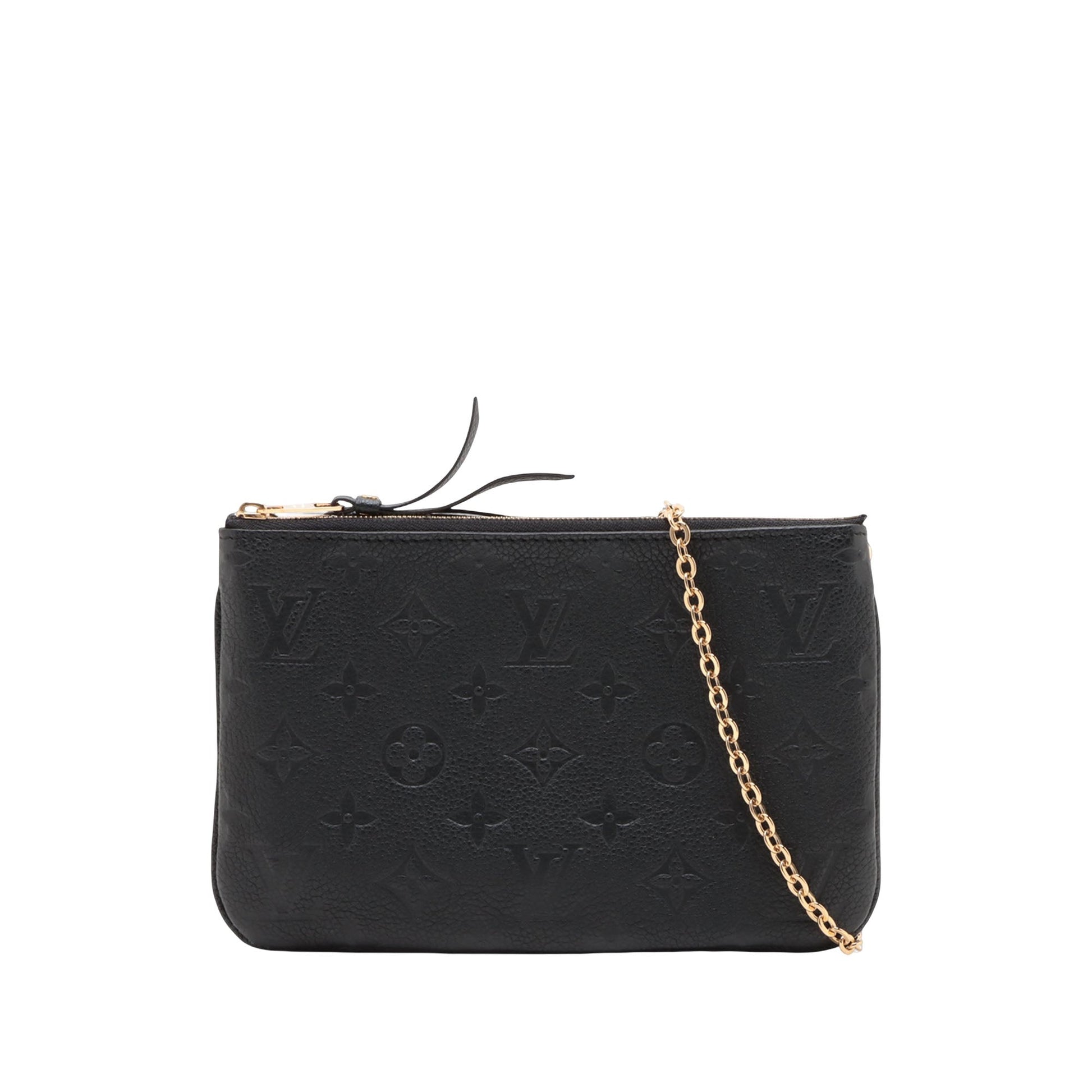 Louis Vuitton Monogram Empreinte Double Zip Pochette