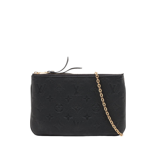 Louis Vuitton Monogram Empreinte Double Zip Pochette