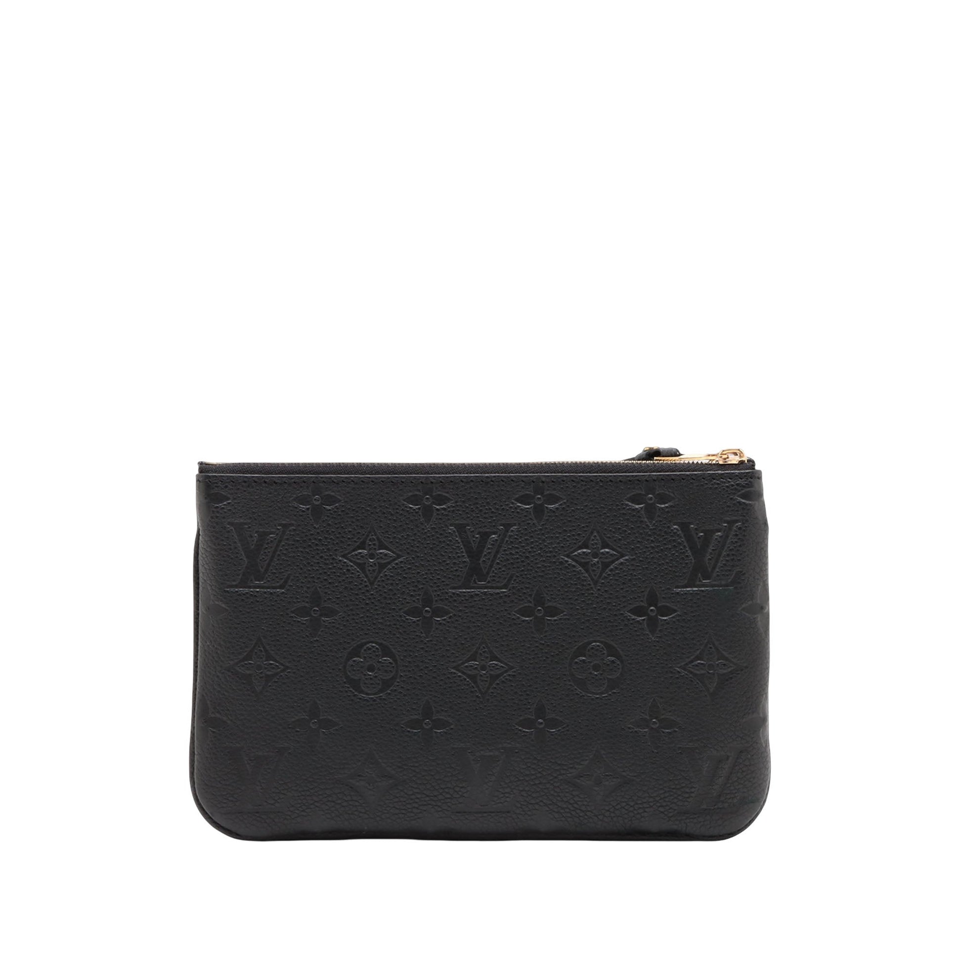 Louis Vuitton Monogram Empreinte Double Zip Pochette