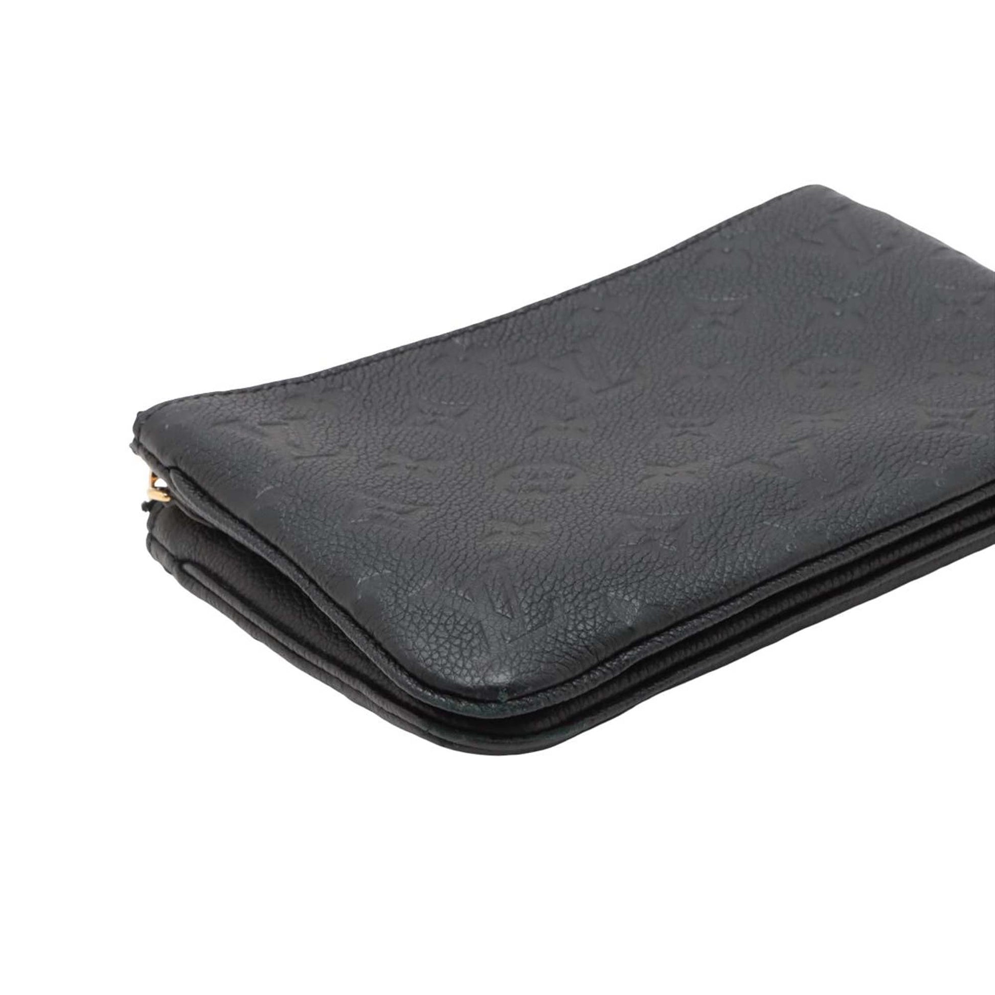 Louis Vuitton Monogram Empreinte Double Zip Pochette
