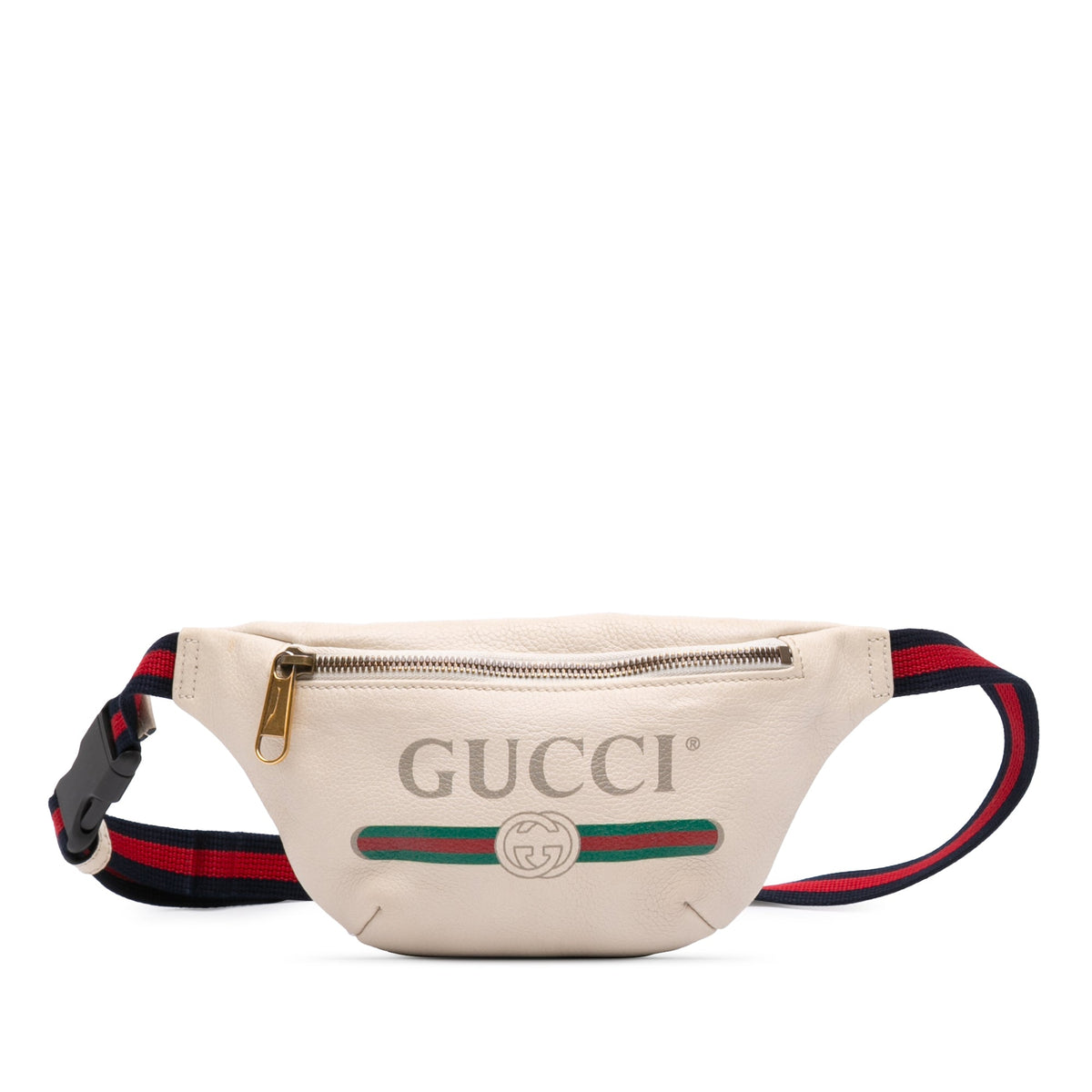 Gucci Small Grained Calfskin Logo Belt Bag