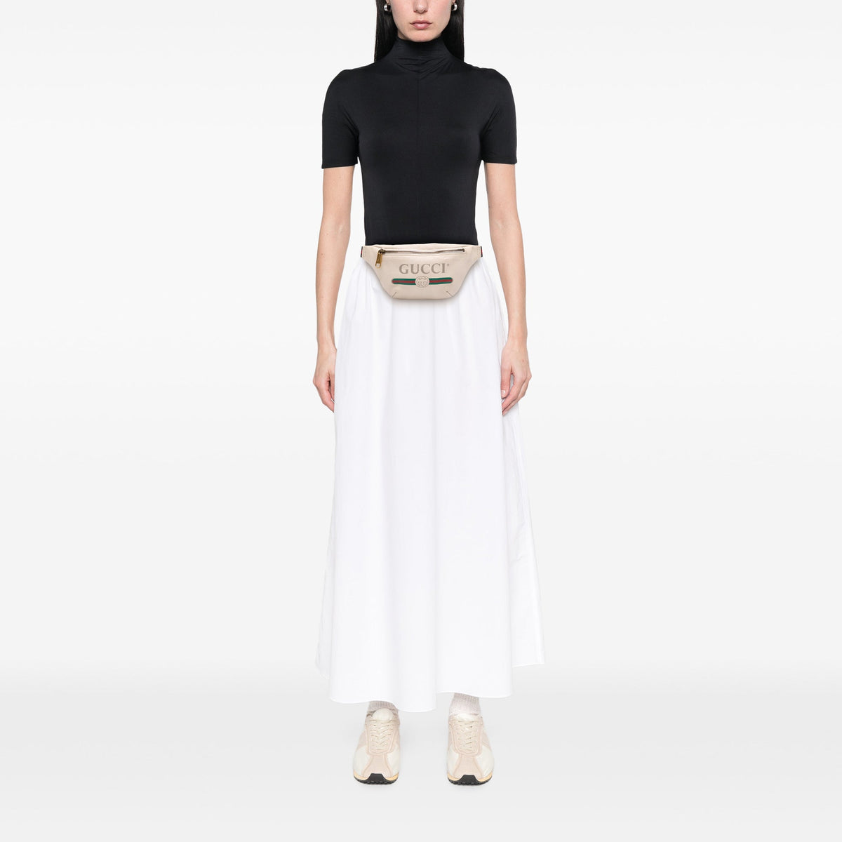 Gucci Small Grained Calfskin Logo Belt Bag