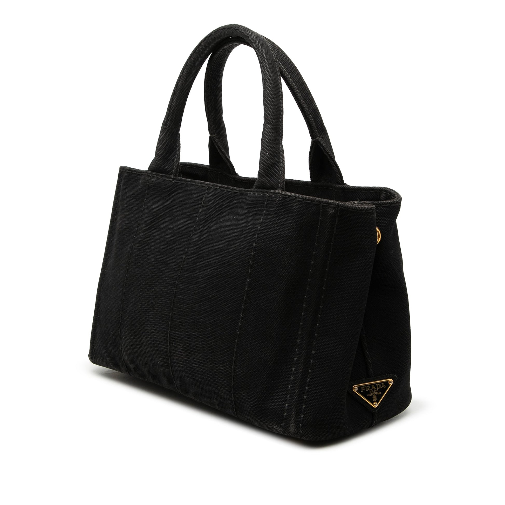 Prada Small Canvas Canapa Logo Satchel