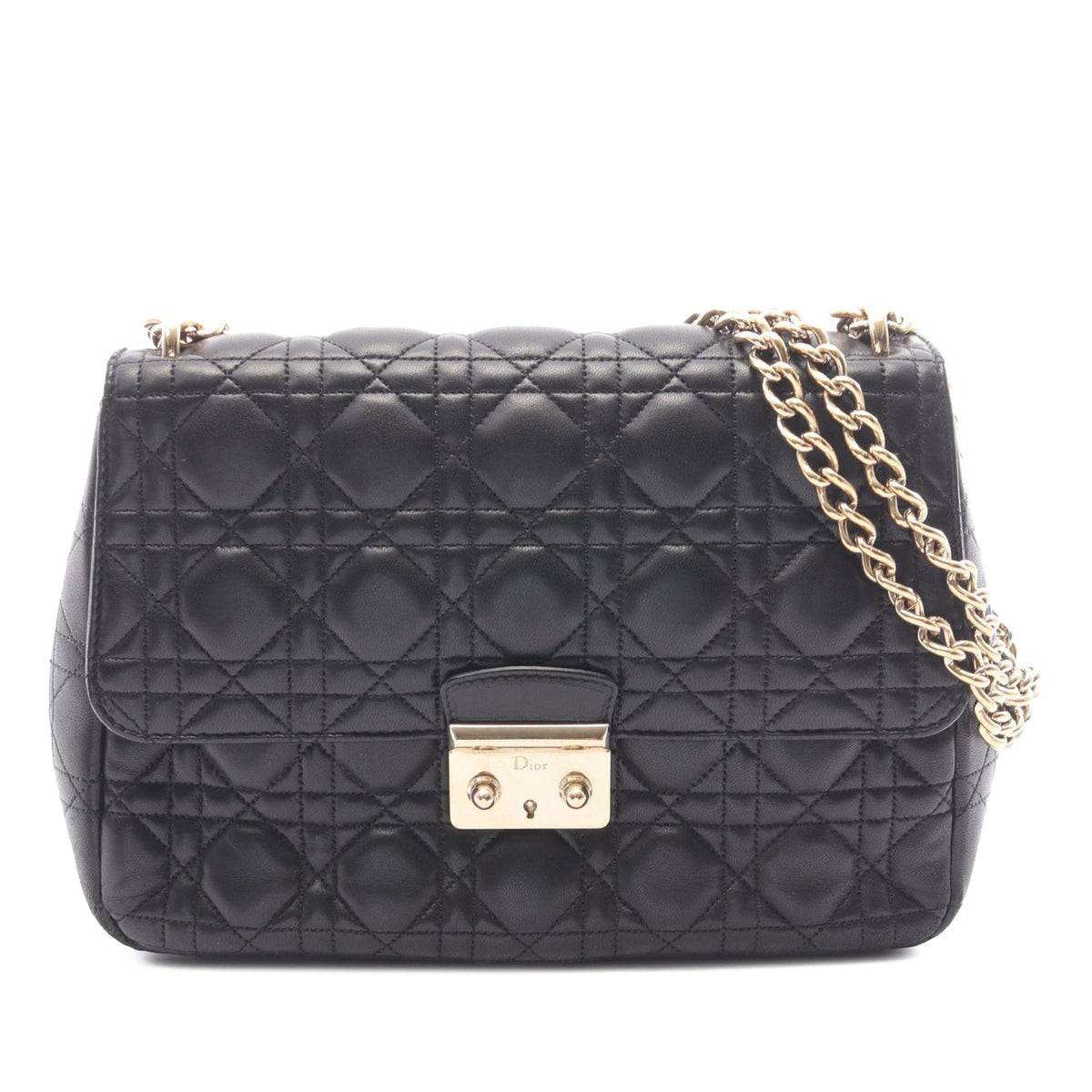 Dior Medium Lambskin Cannage Miss Dior Flap
