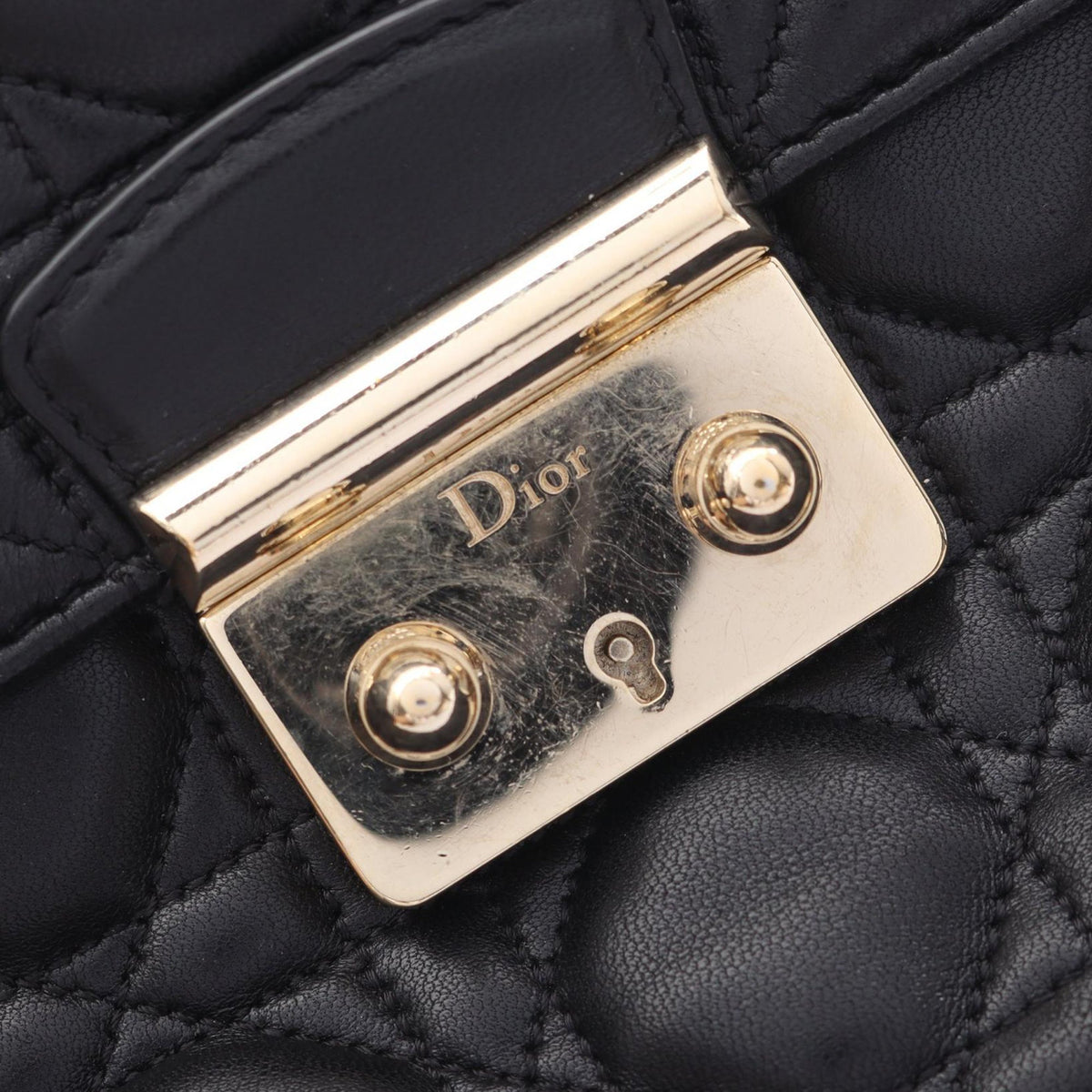 Dior Medium Lambskin Cannage Miss Dior Flap