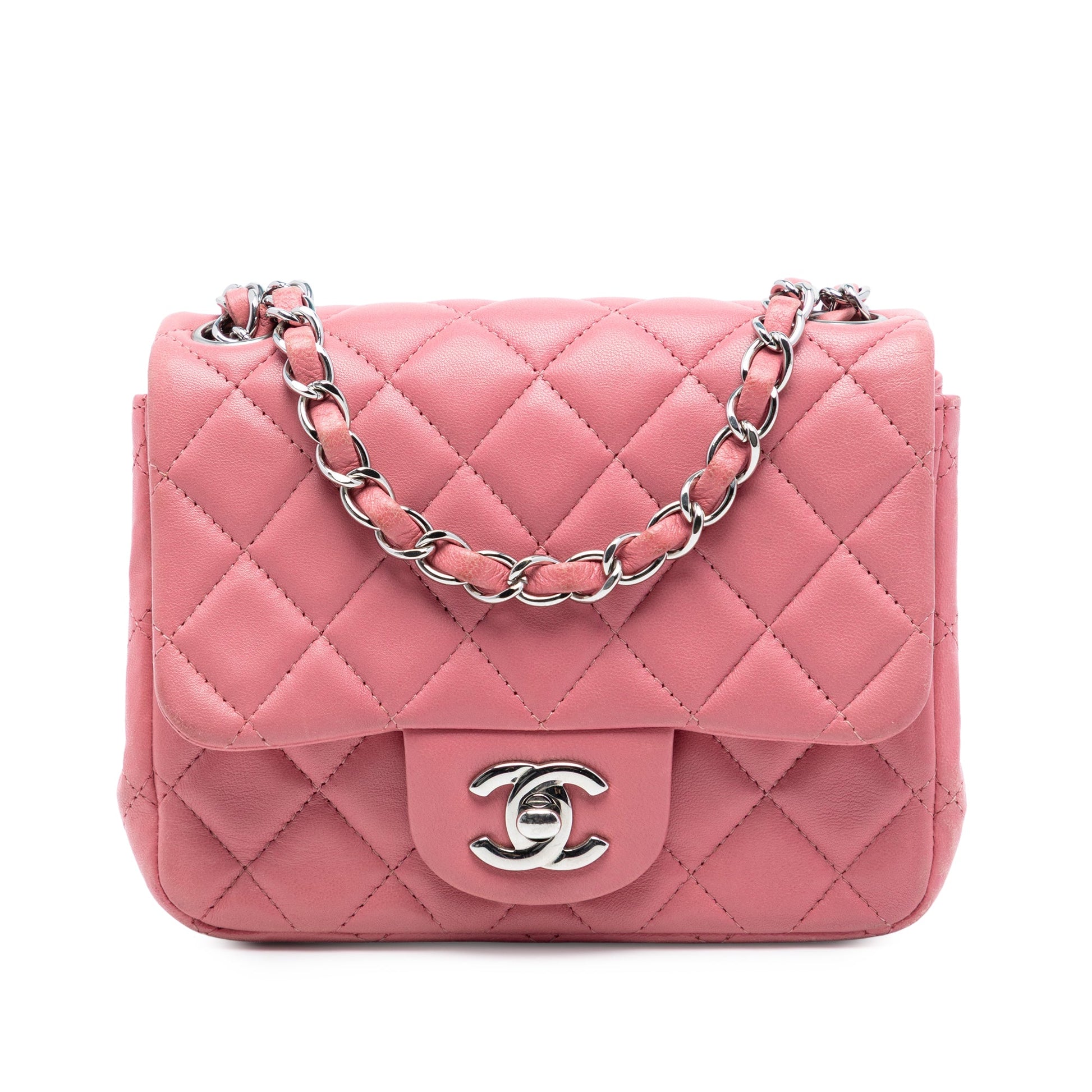 Chanel Mini Square Classic Lambskin Single Flap
