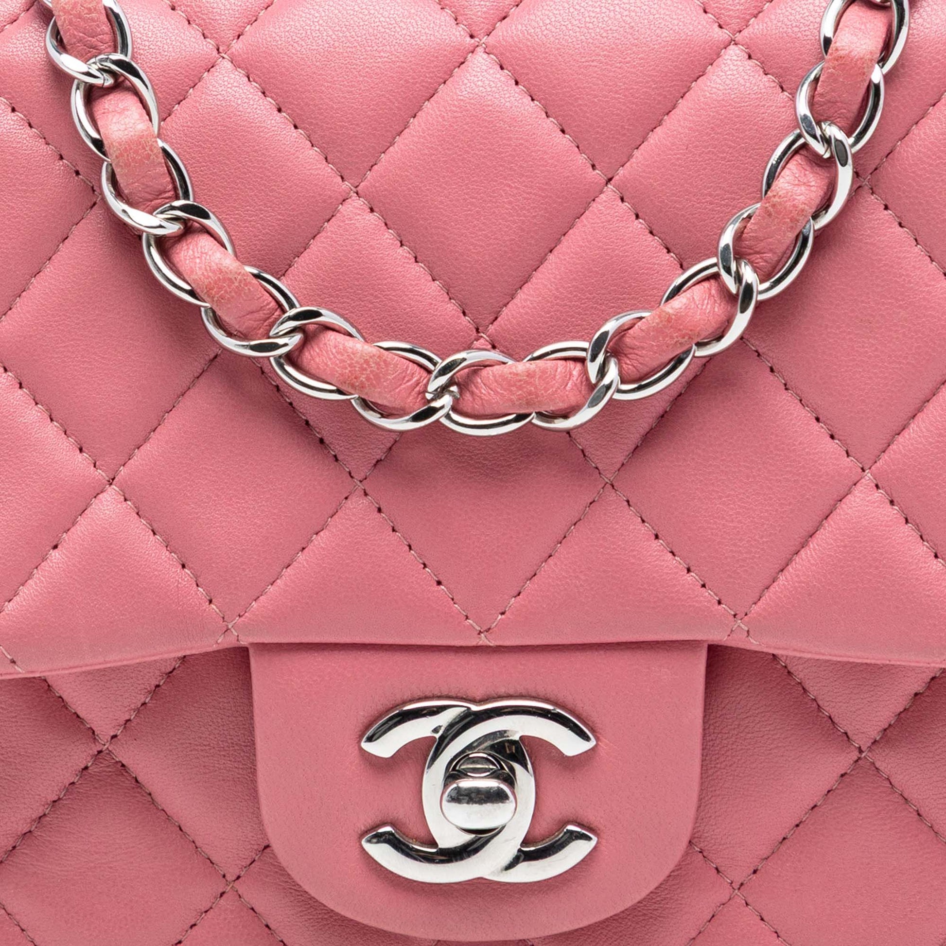 Chanel Mini Square Classic Lambskin Single Flap