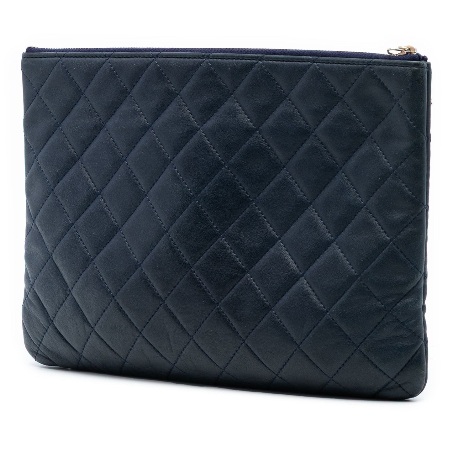 Chanel Medium Quilted Lambskin Casino Beauty O Case Clutch