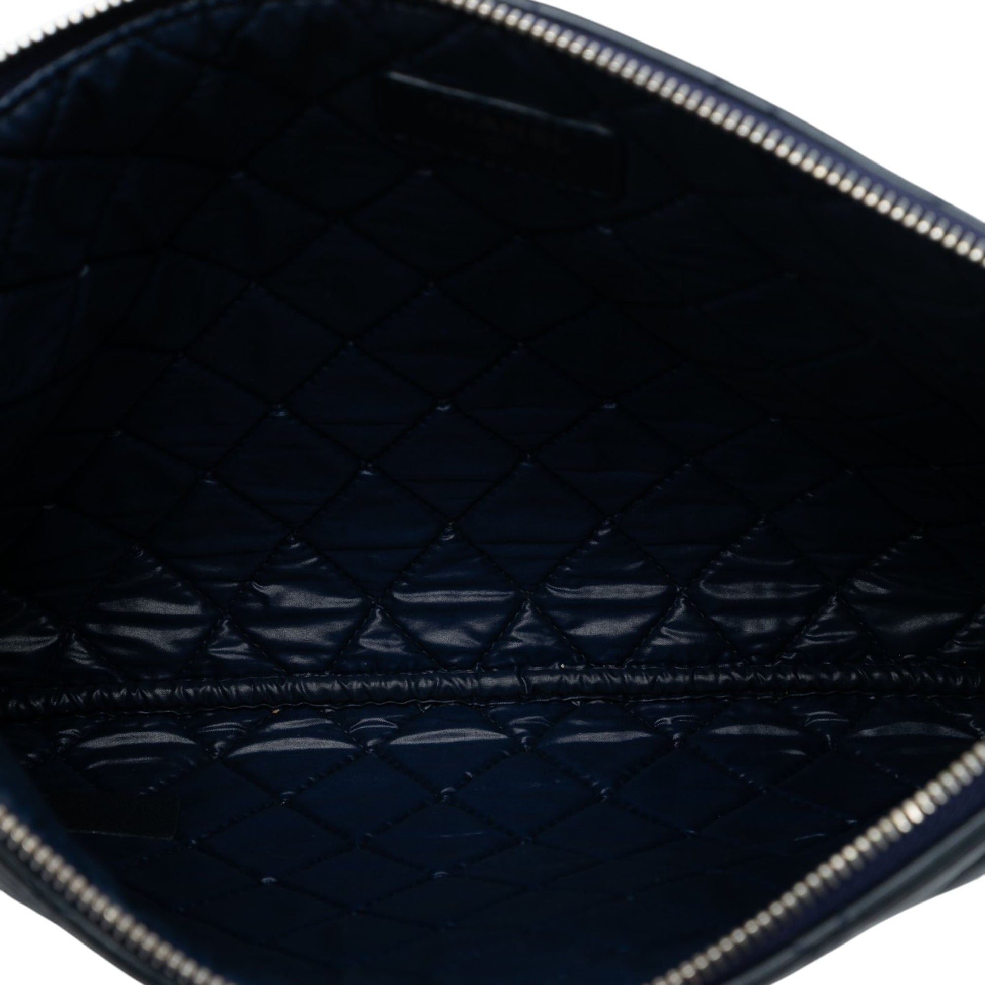 Chanel Medium Quilted Lambskin Casino Beauty O Case Clutch