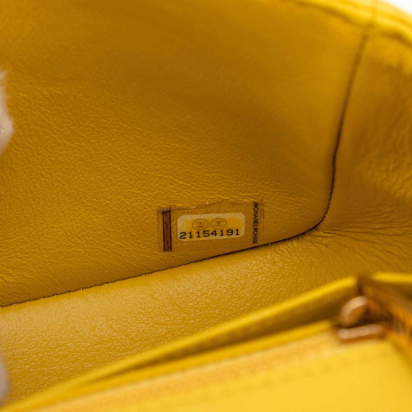 Chanel Mini Square Classic Chevron Lambskin Single Flap