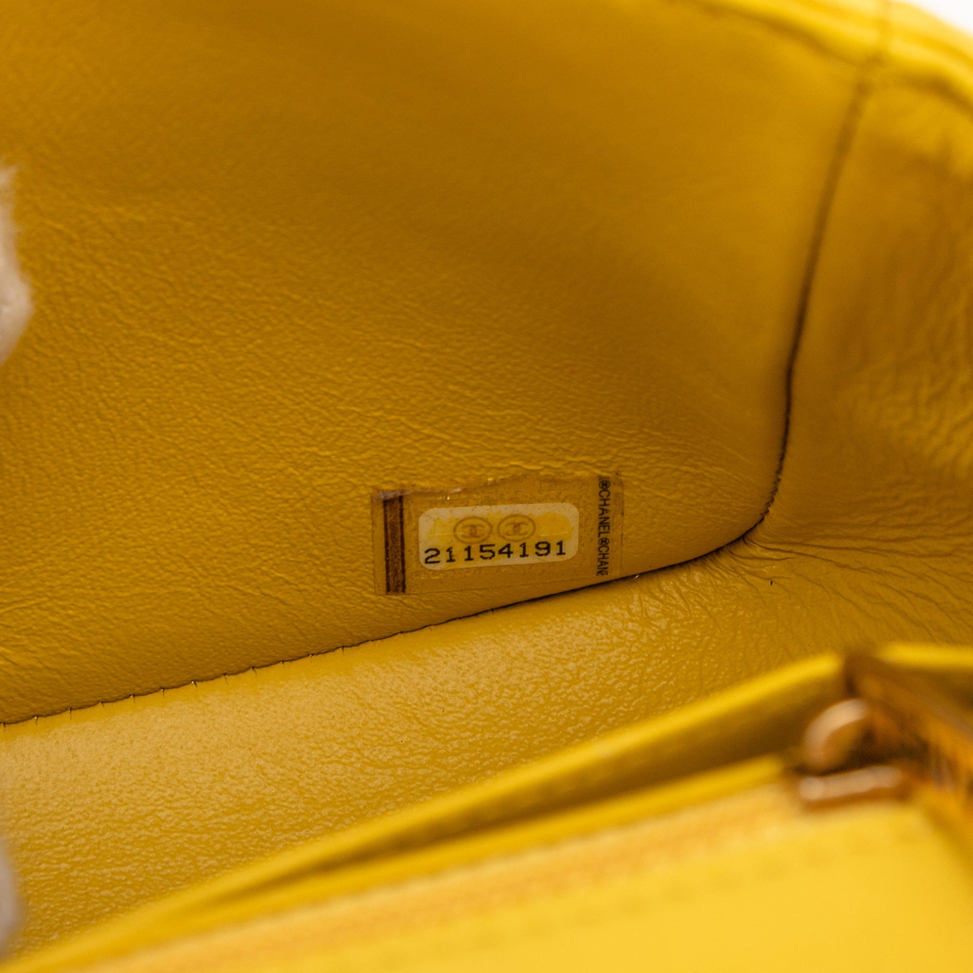 Chanel Mini Square Classic Chevron Lambskin Single Flap