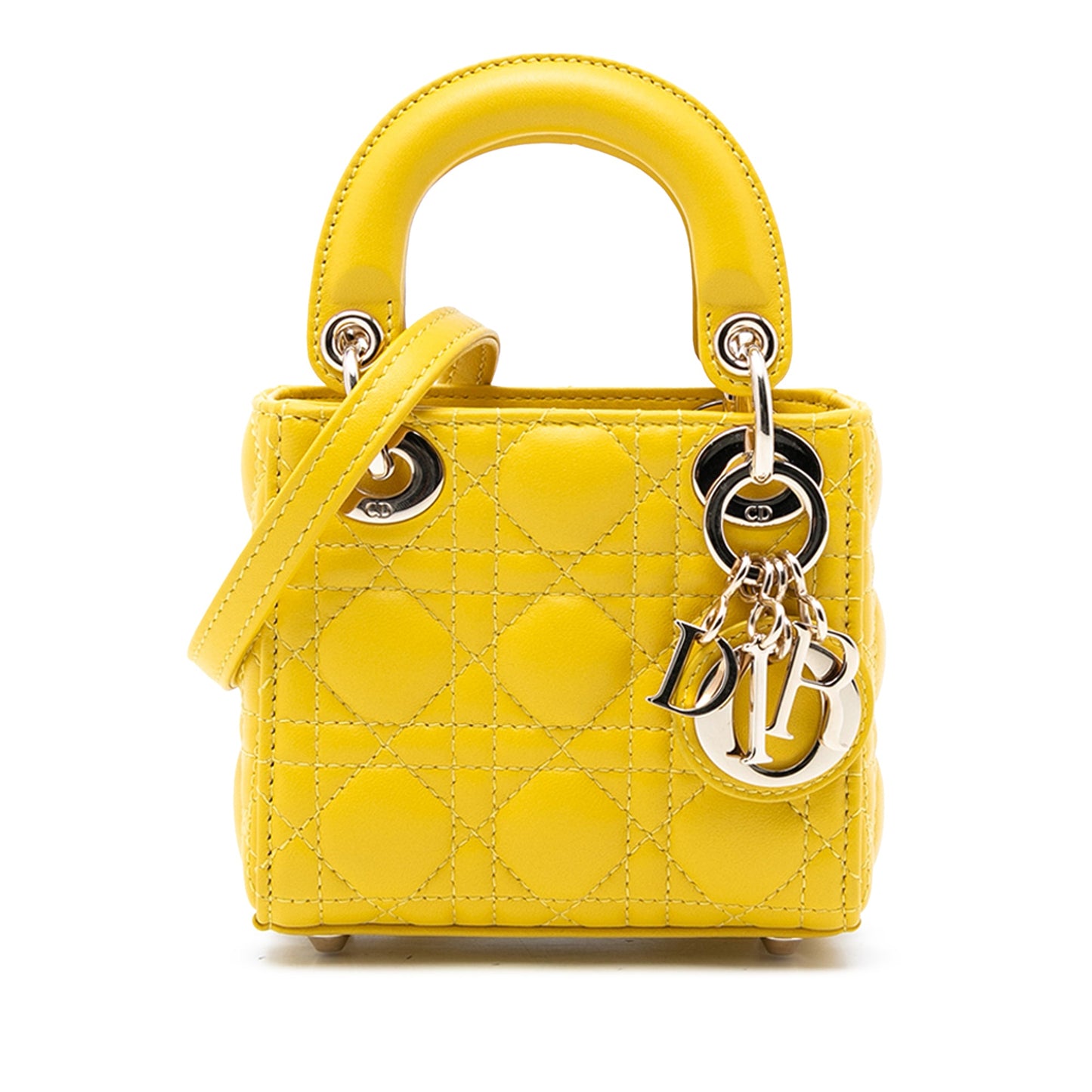 Dior Micro Lambskin Cannage Lady Dior