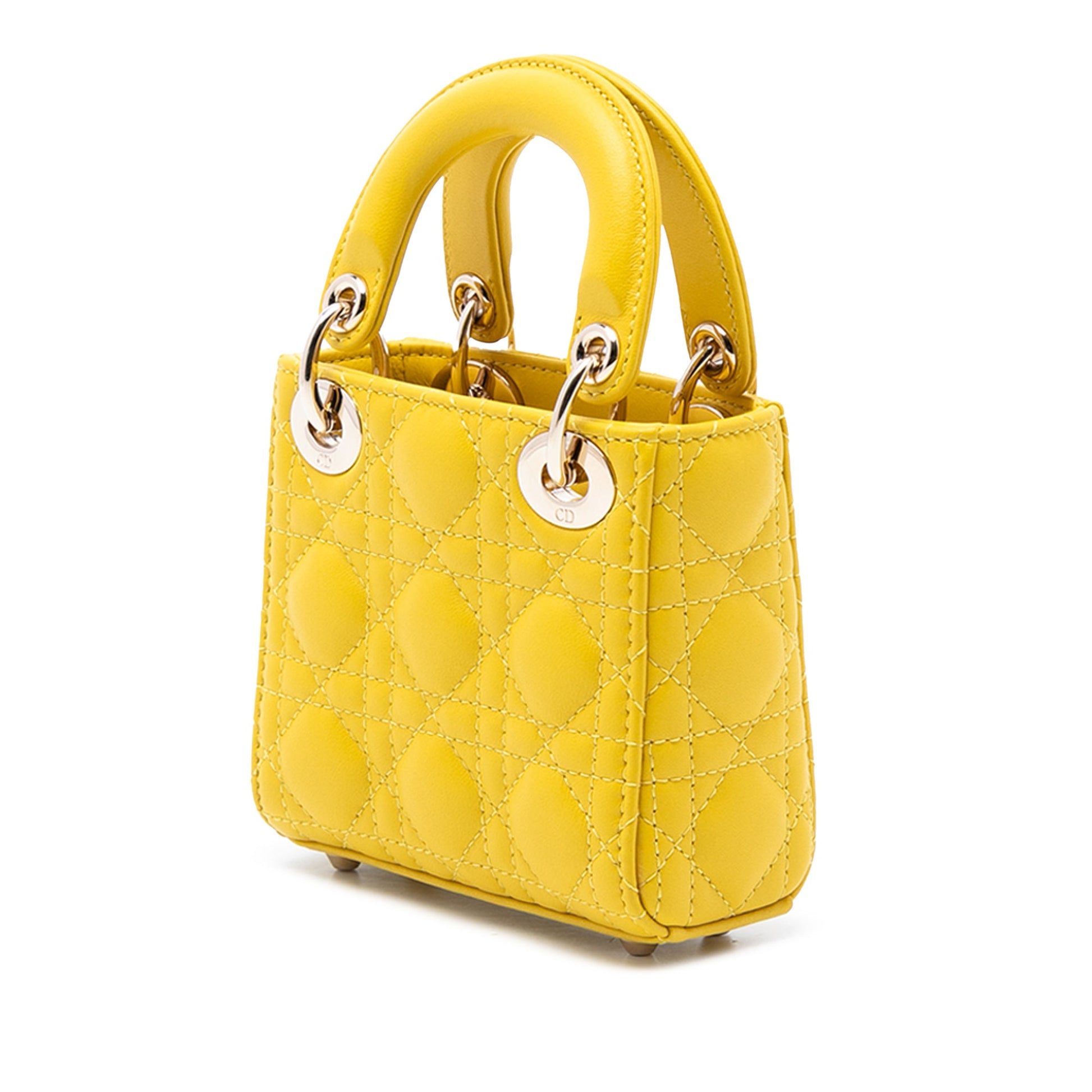 Dior Micro Lambskin Cannage Lady Dior