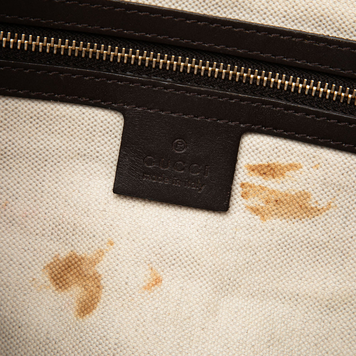 Gucci Medium GG Canvas Web Joy Boston Bag — Beige