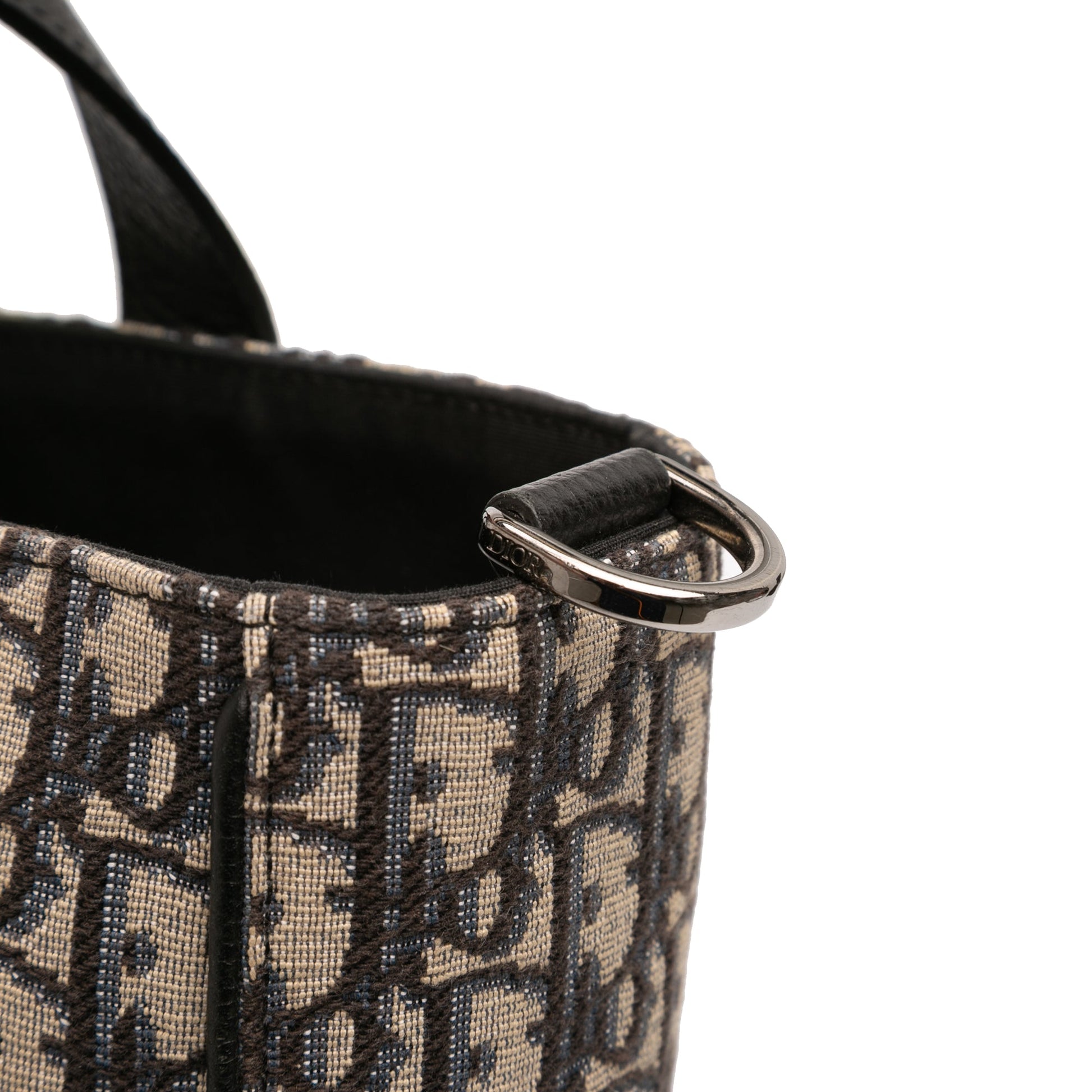 Dior Oblique Canvas and Leather Saddle Tote