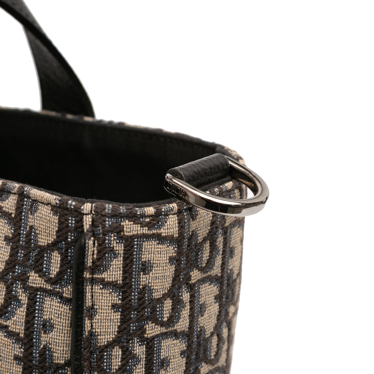 Dior Oblique Canvas and Leather Saddle Tote