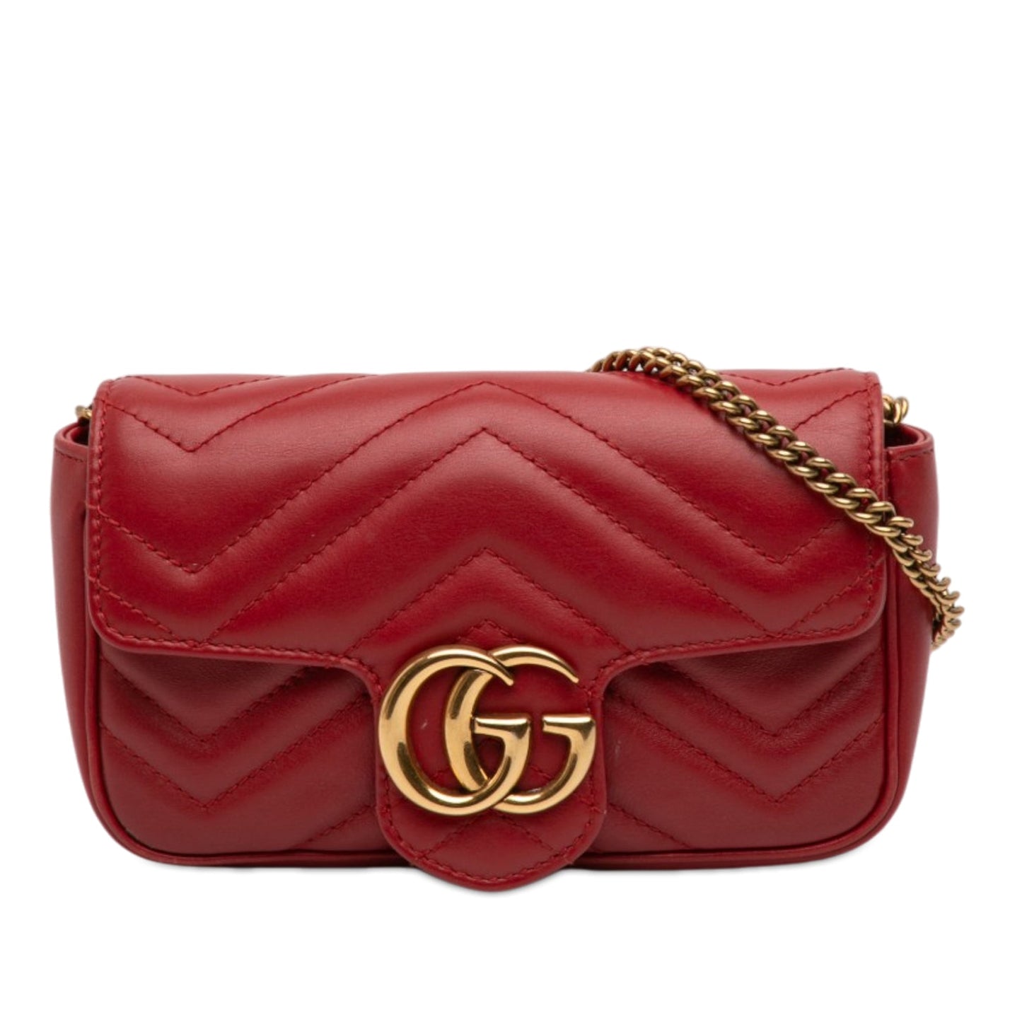 Gucci Mini GG Marmont Matelasse Leather Flap Crossbody