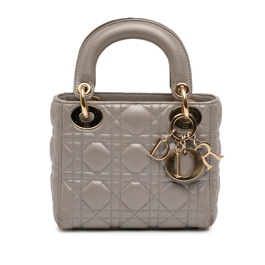 Dior Mini Lambskin Cannage Lady Dior