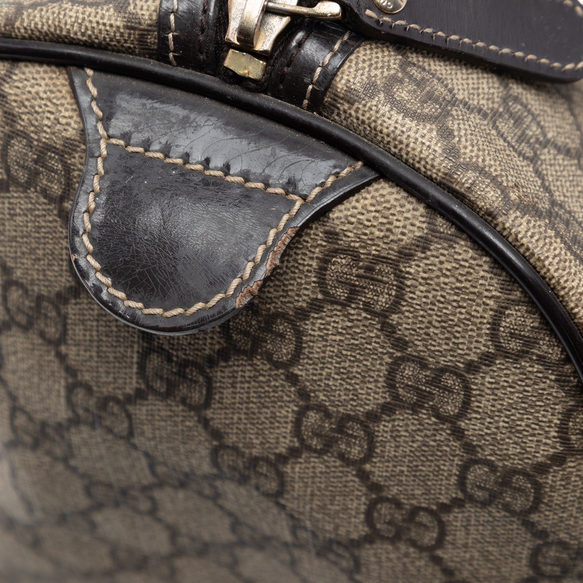 Gucci Medium GG Supreme Joy Boston Bag