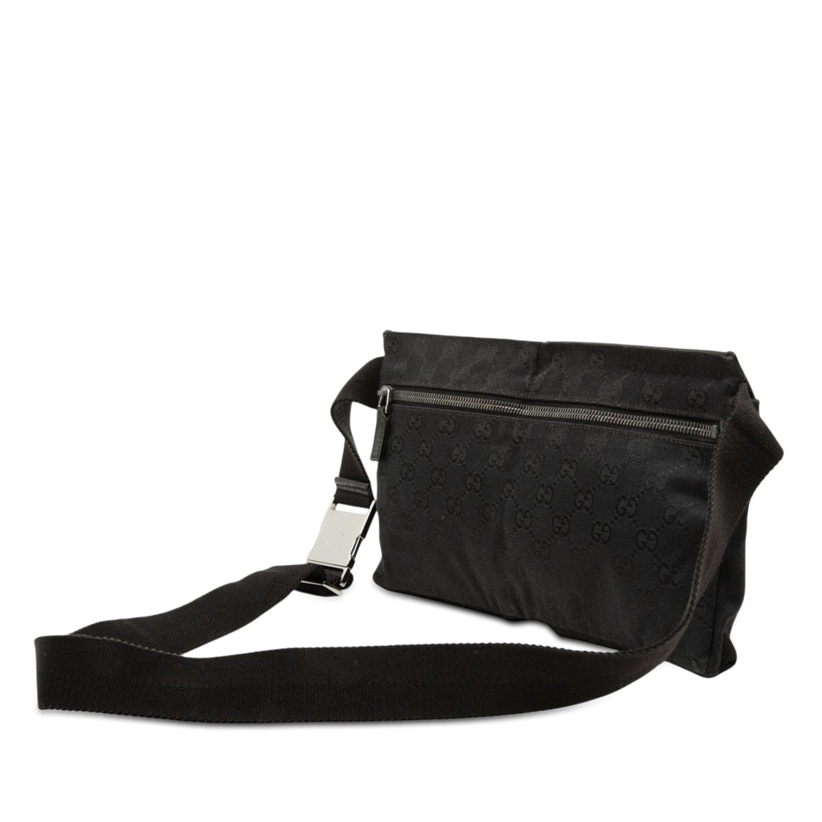Gucci GG Canvas Double Pocket Belt Bag