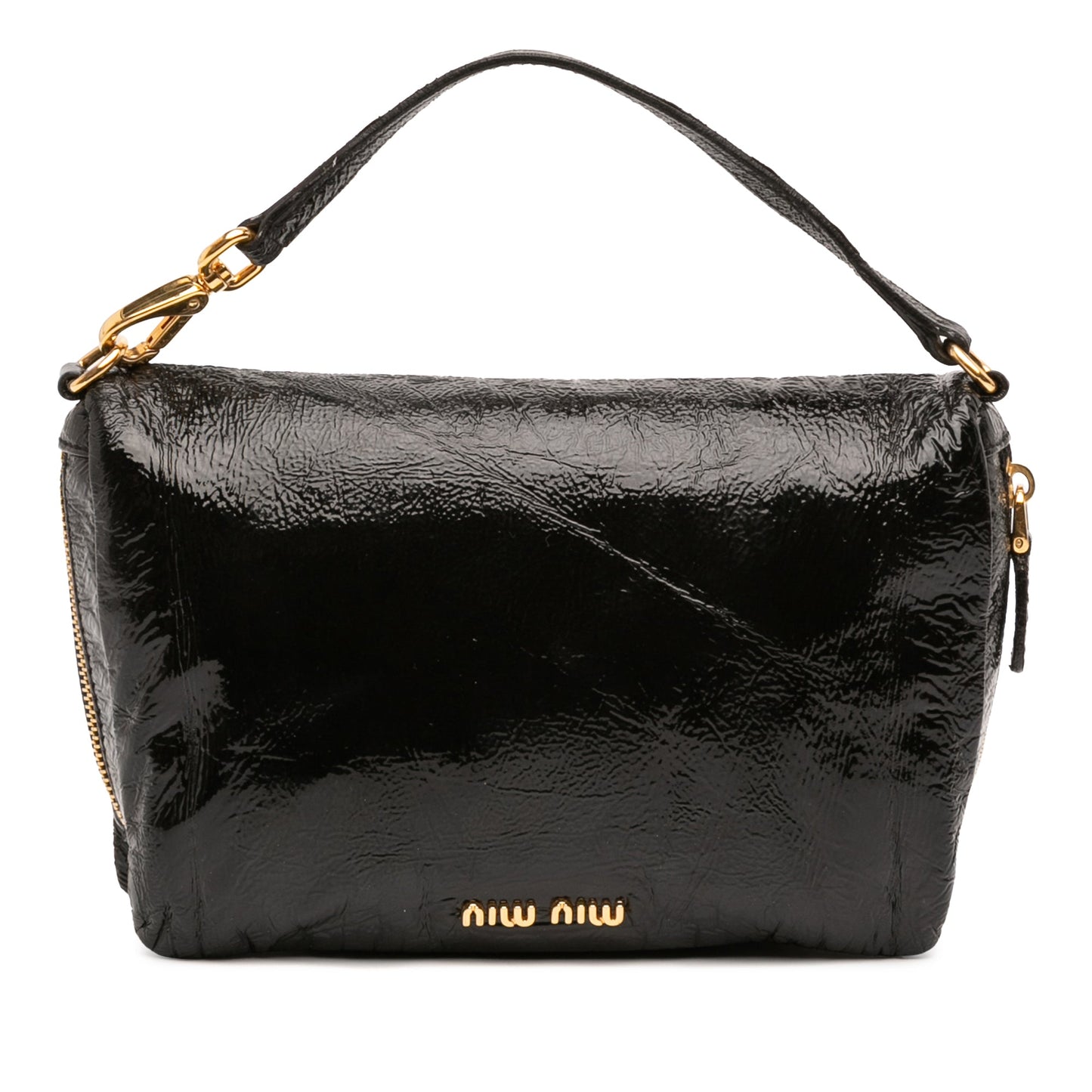 Patent Zip Handbag