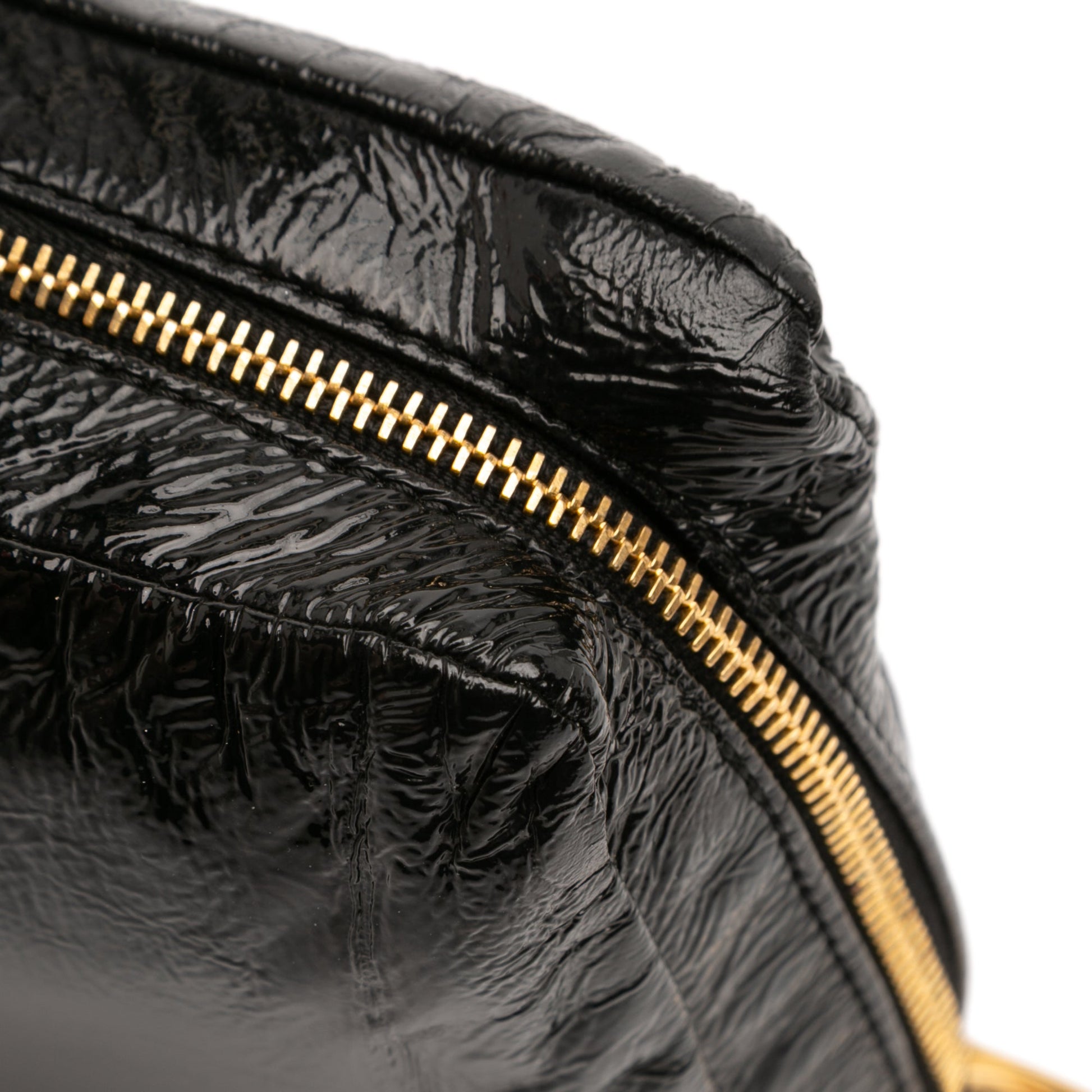 Patent Zip Handbag