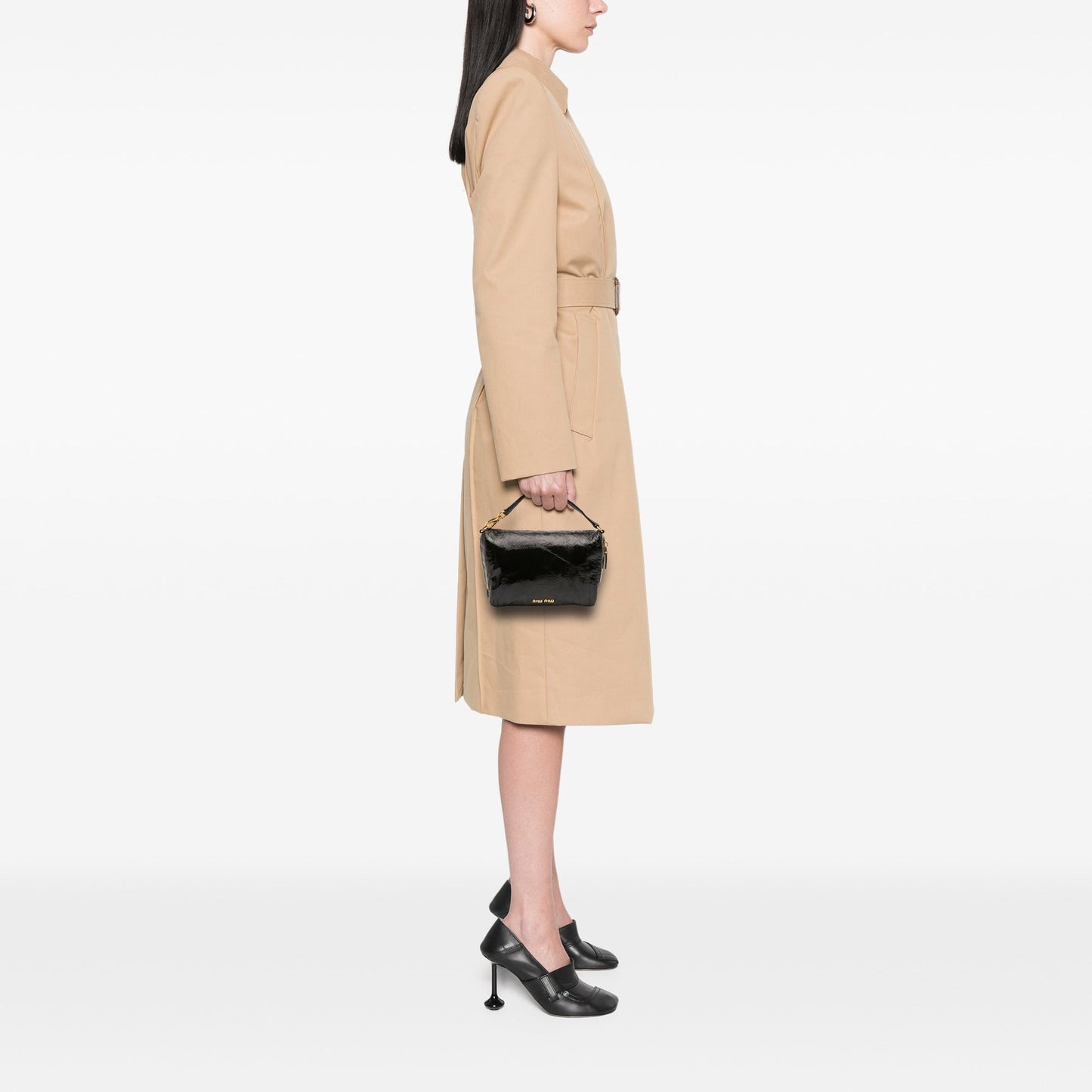 Patent Zip Handbag