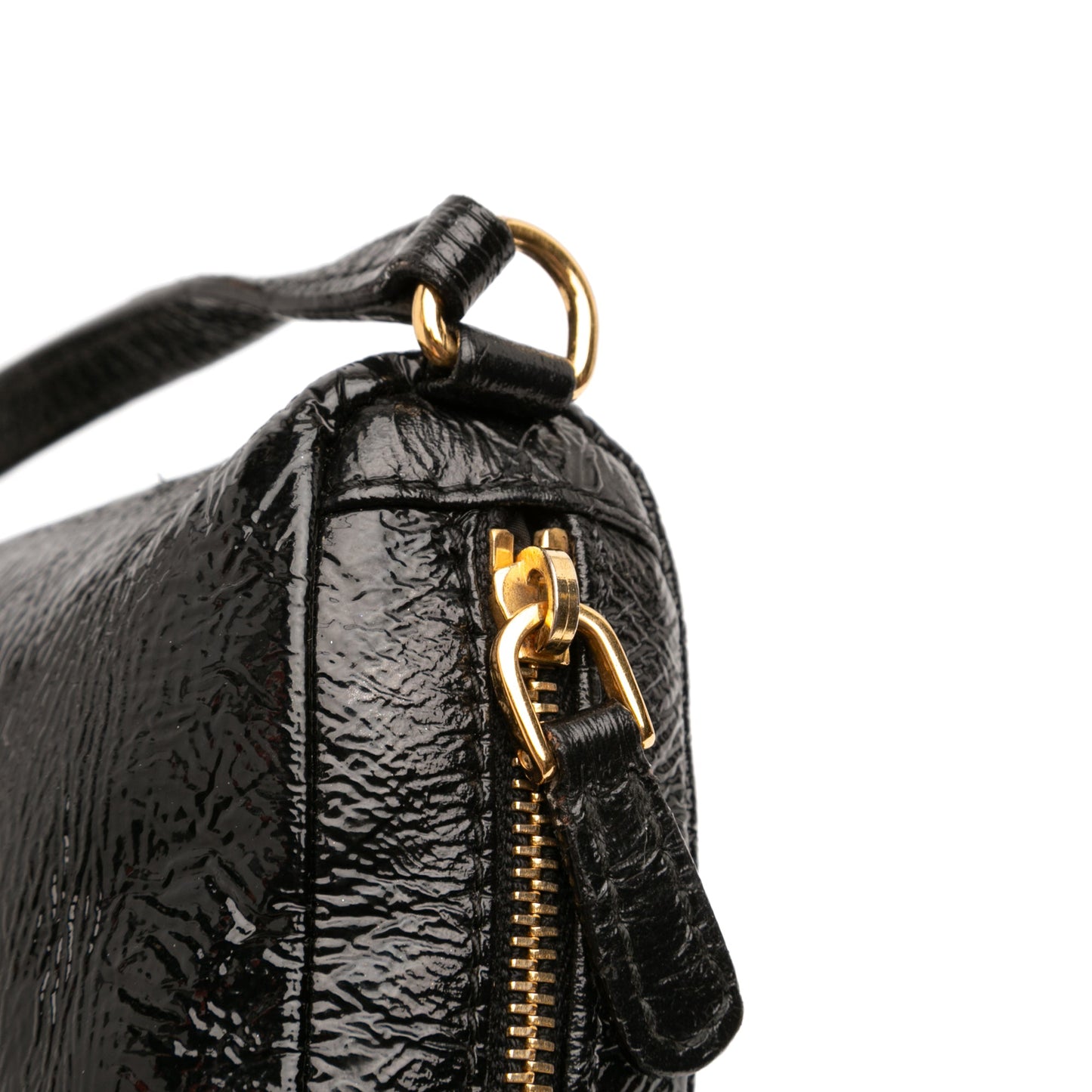 Patent Zip Handbag