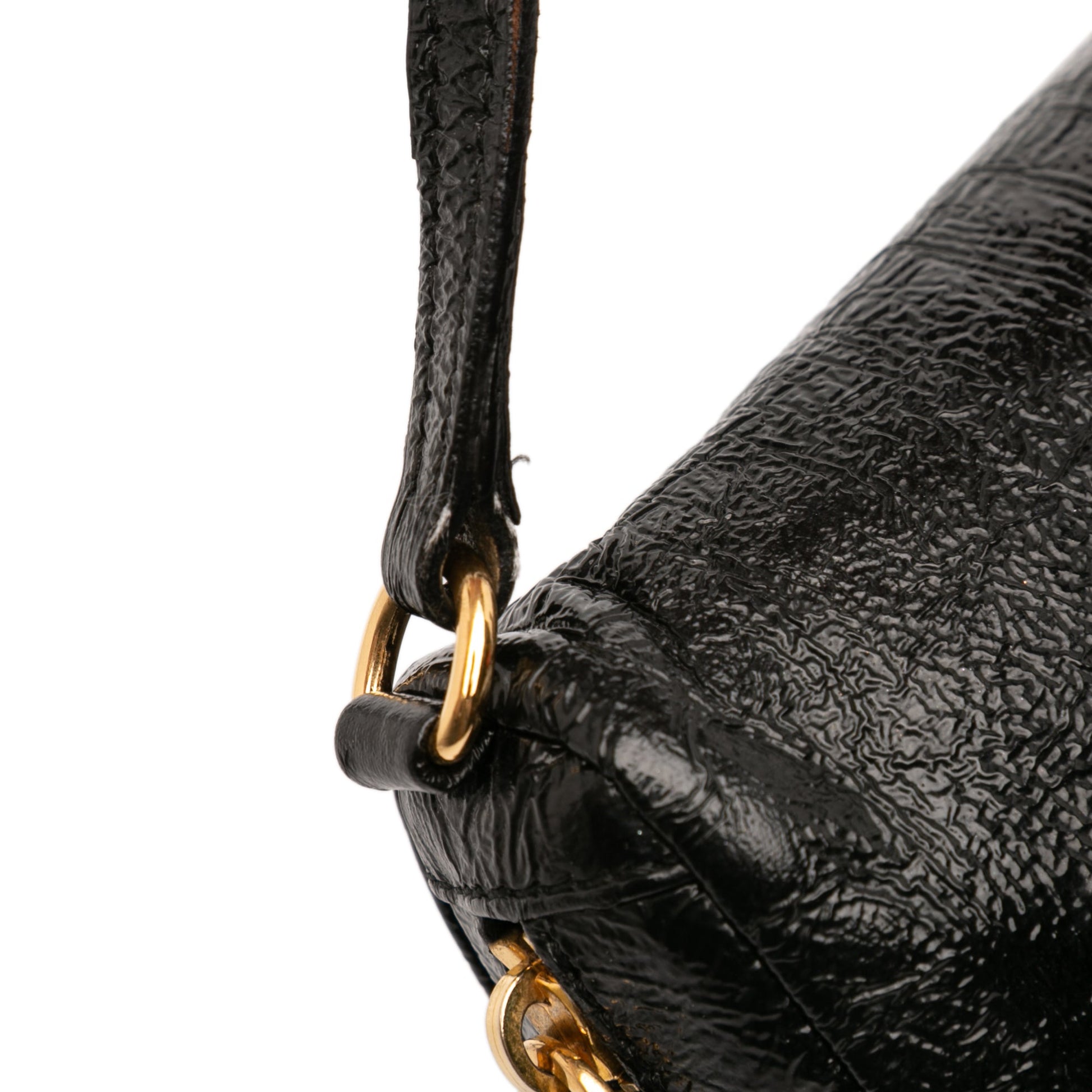 Patent Zip Handbag
