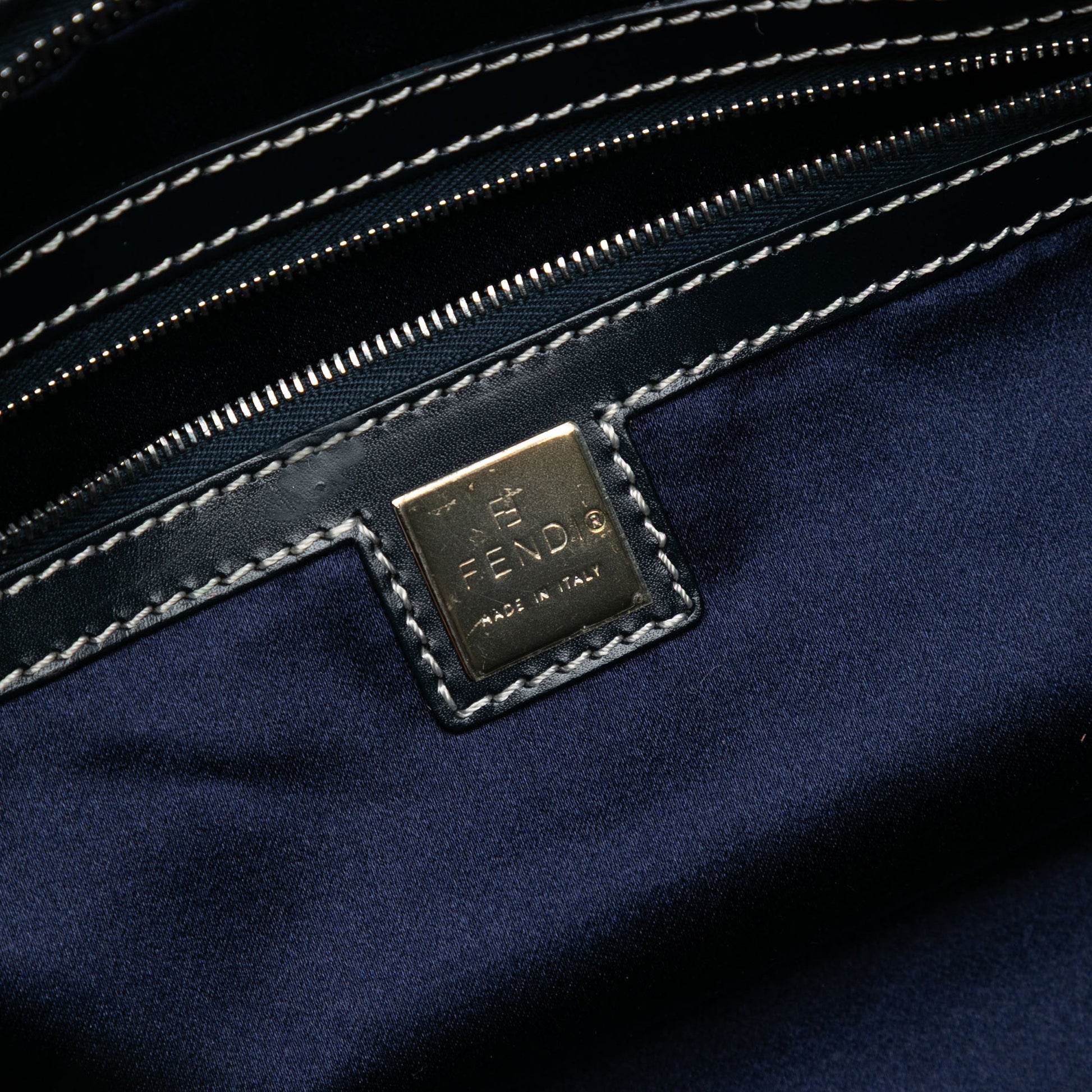 Fendi Zucchino Canvas Handbag