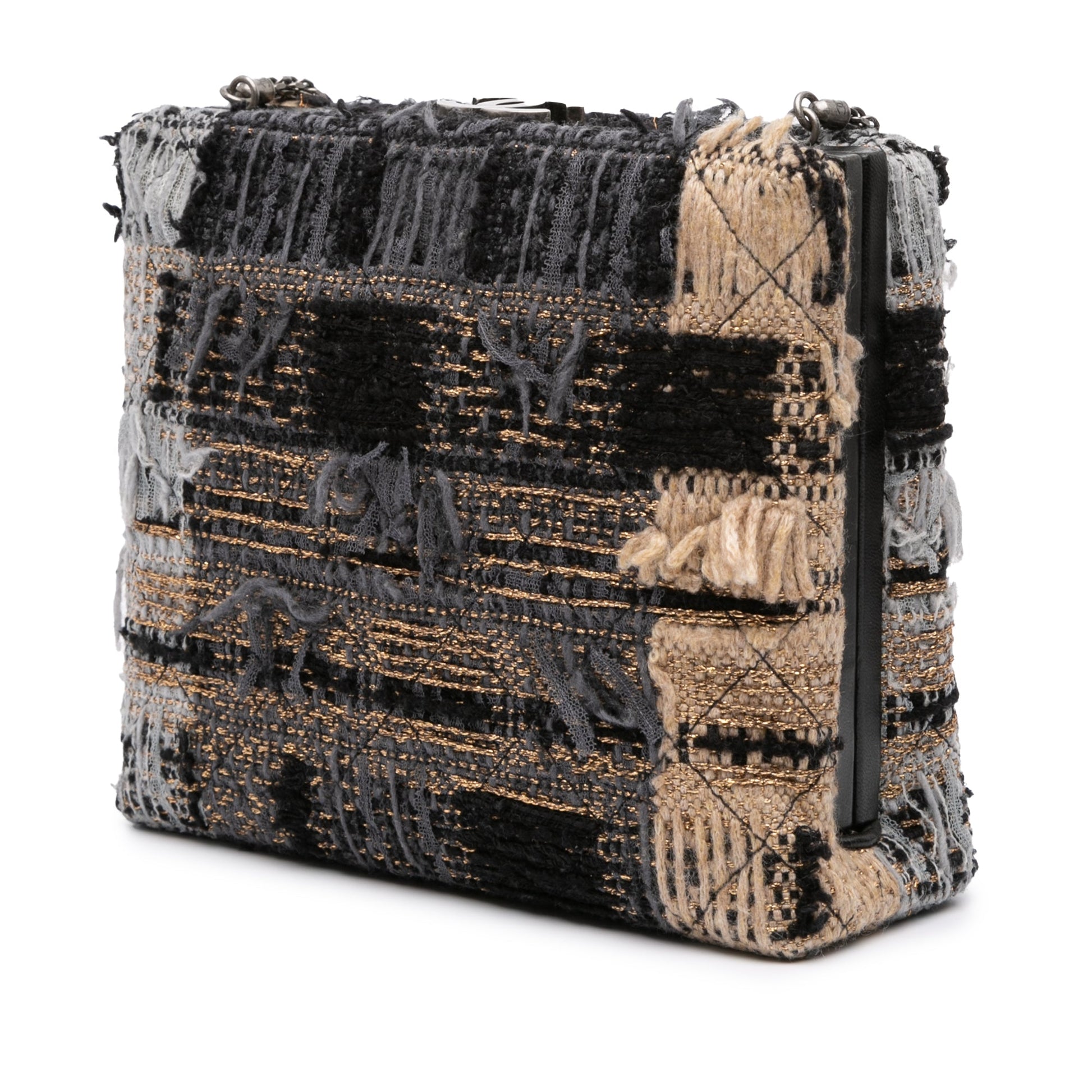 Chanel Multicolor Tweed Quadrato Box Crossbody Bag