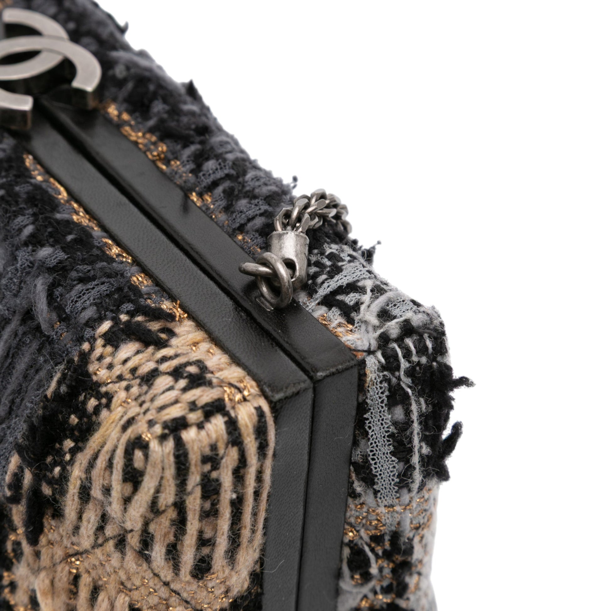 Chanel Multicolor Tweed Quadrato Box Crossbody Bag