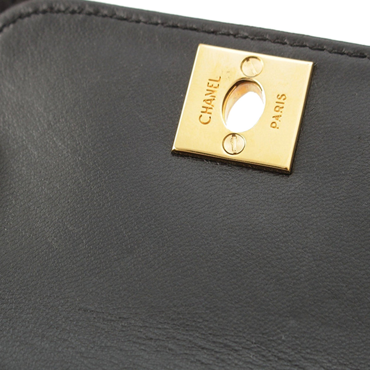Chanel Mini CC Quilted Lambskin Top Handle Flap