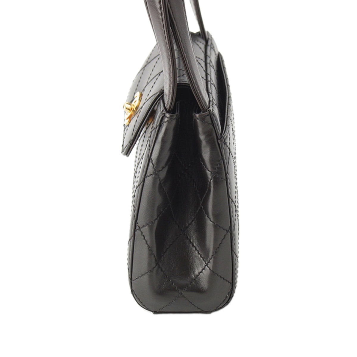 Chanel Mini CC Quilted Lambskin Top Handle Flap