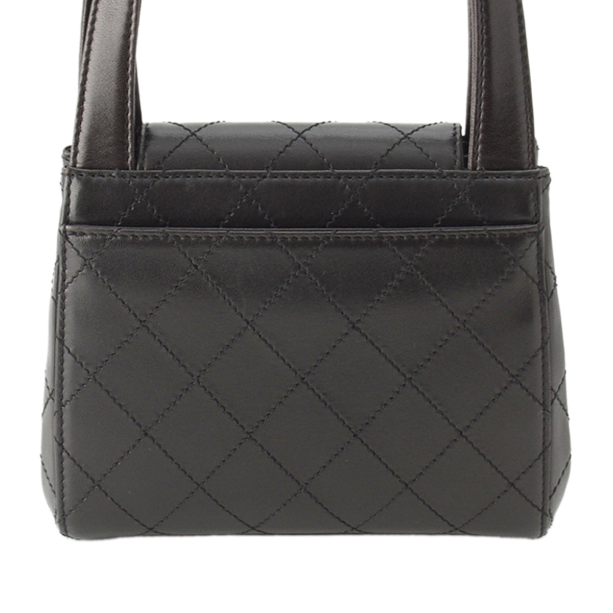 Chanel Mini CC Quilted Lambskin Top Handle Flap