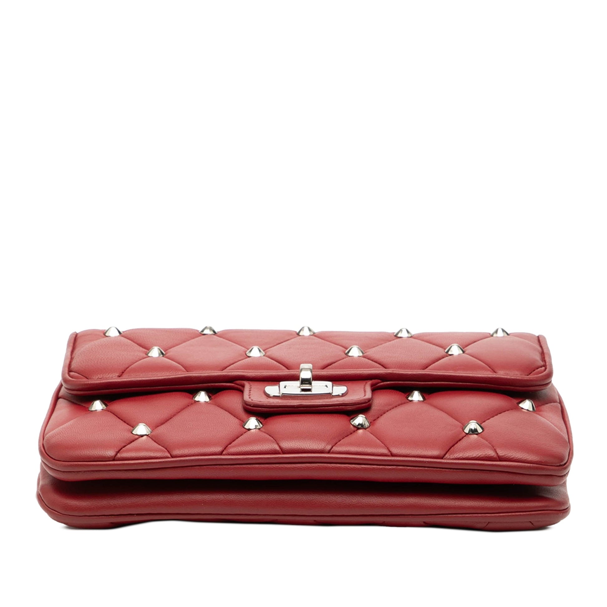 Miu Miu Studded Matelasse Leather Crossbody