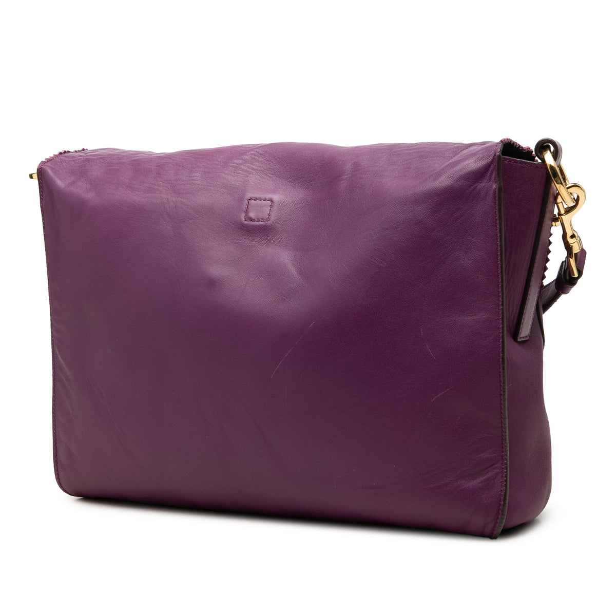 LOEWE Nappa Anagram Tassel Crossbody — Purple