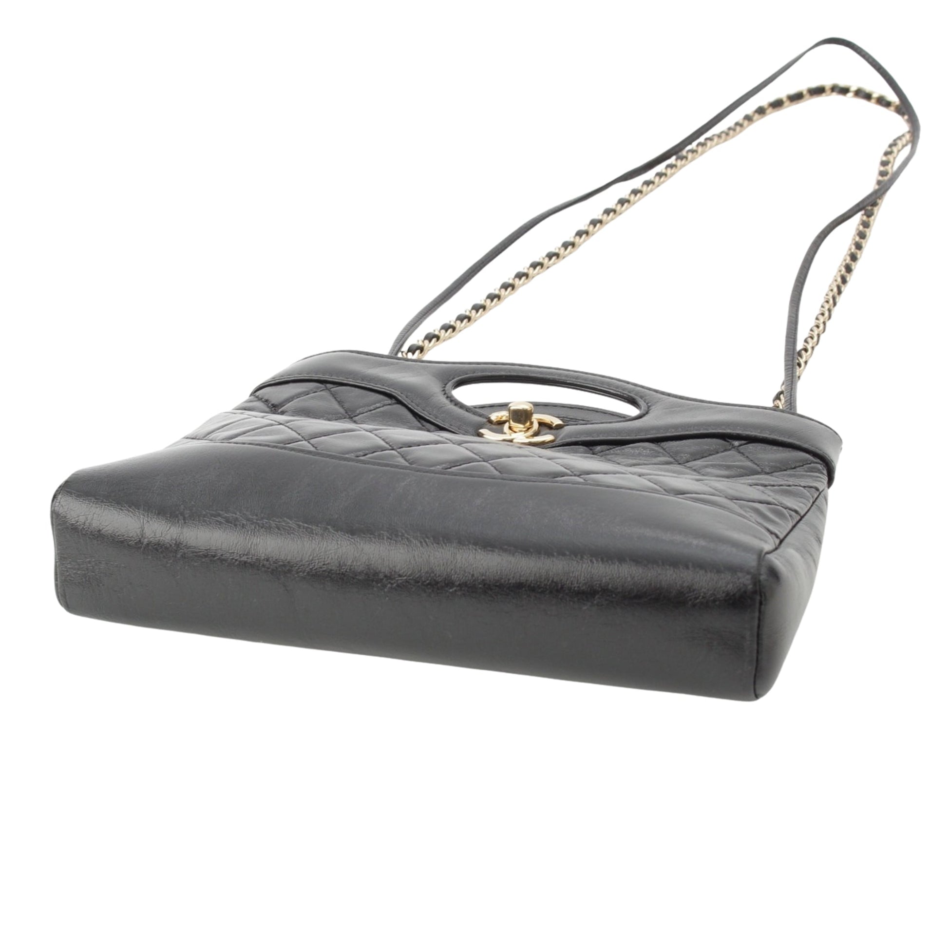 Chanel Mini Quilted Glazed Calfskin 31 Shopping Bag