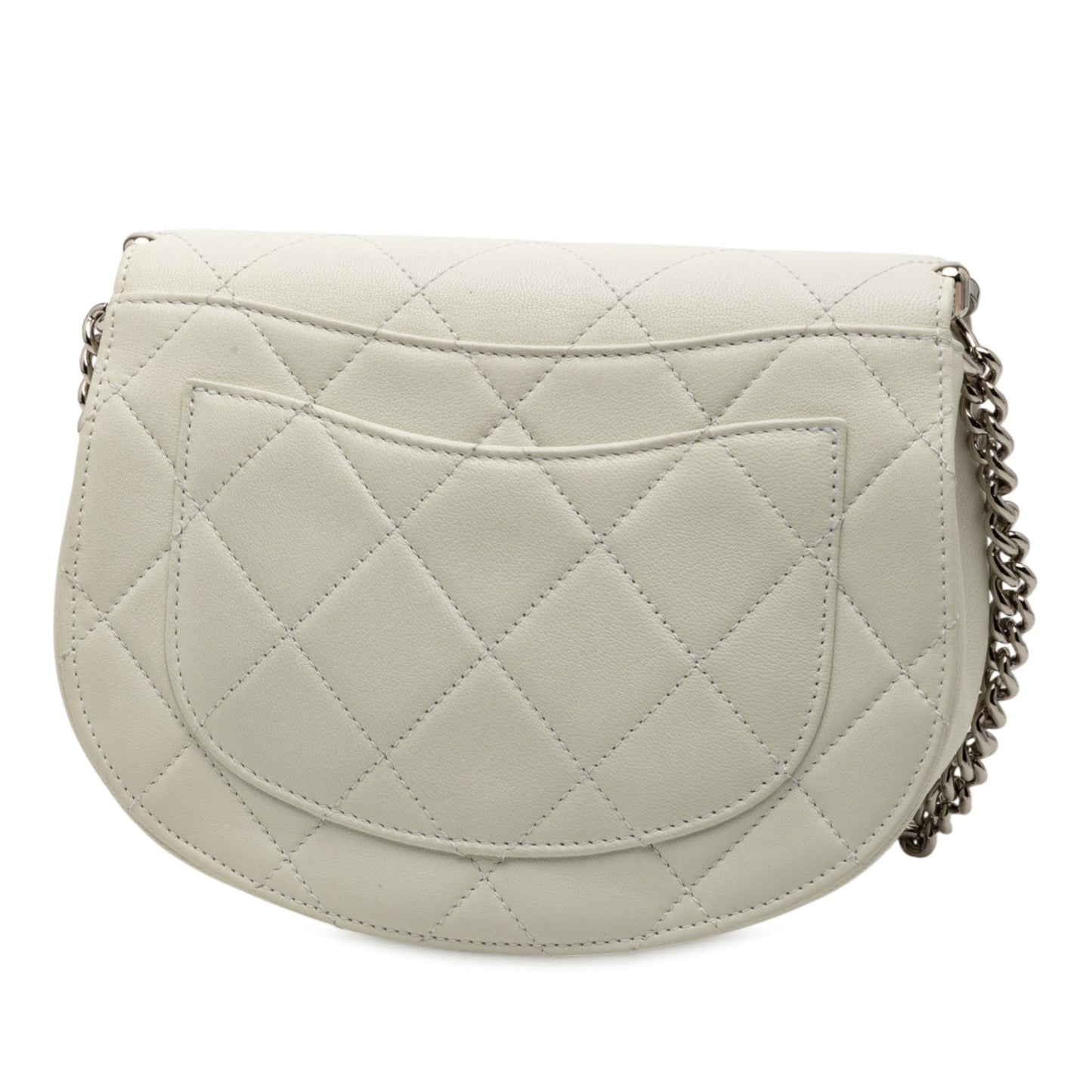Chanel Small Quilted Lambskin Studded Bubble Flap