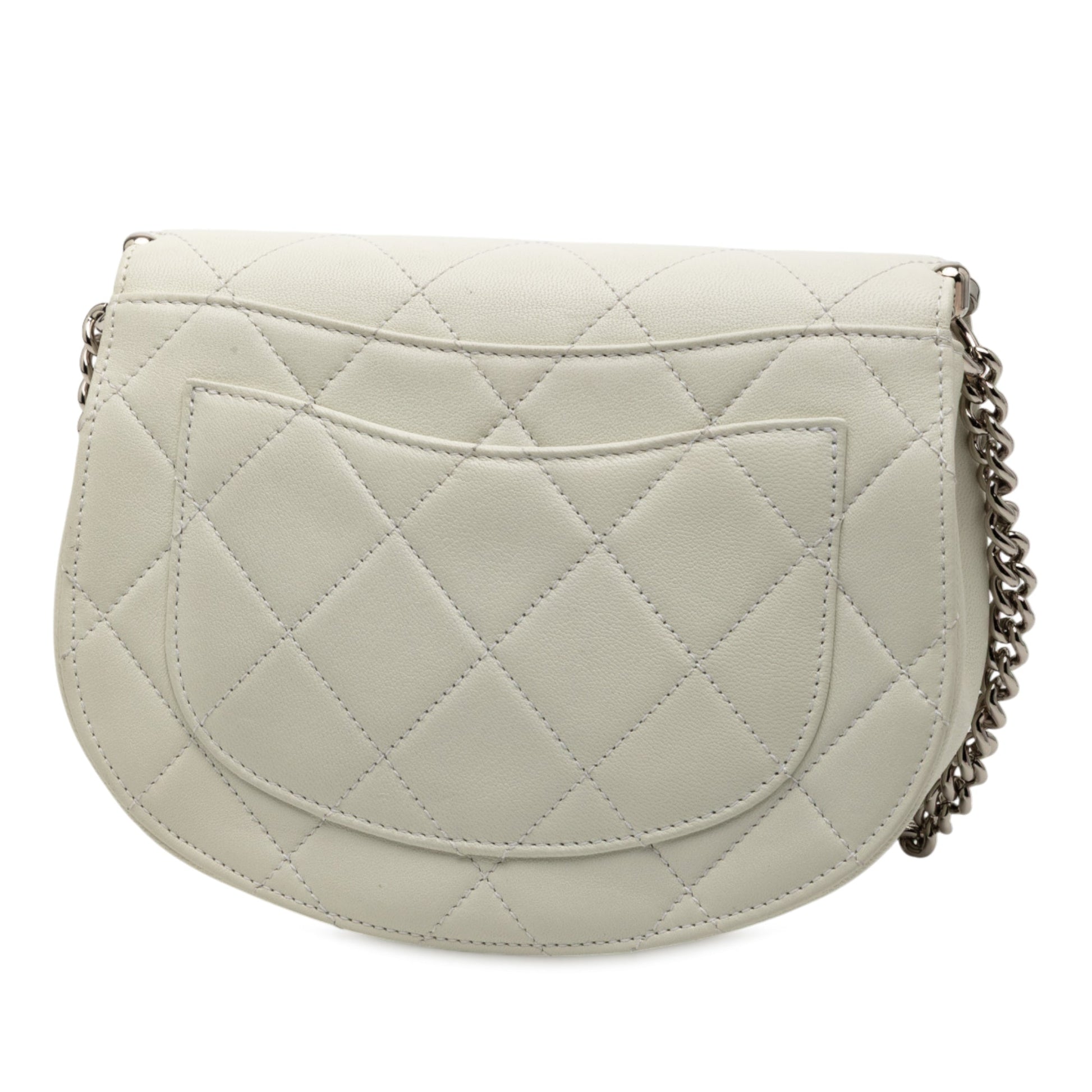 Chanel Small Quilted Lambskin Studded Bubble Flap