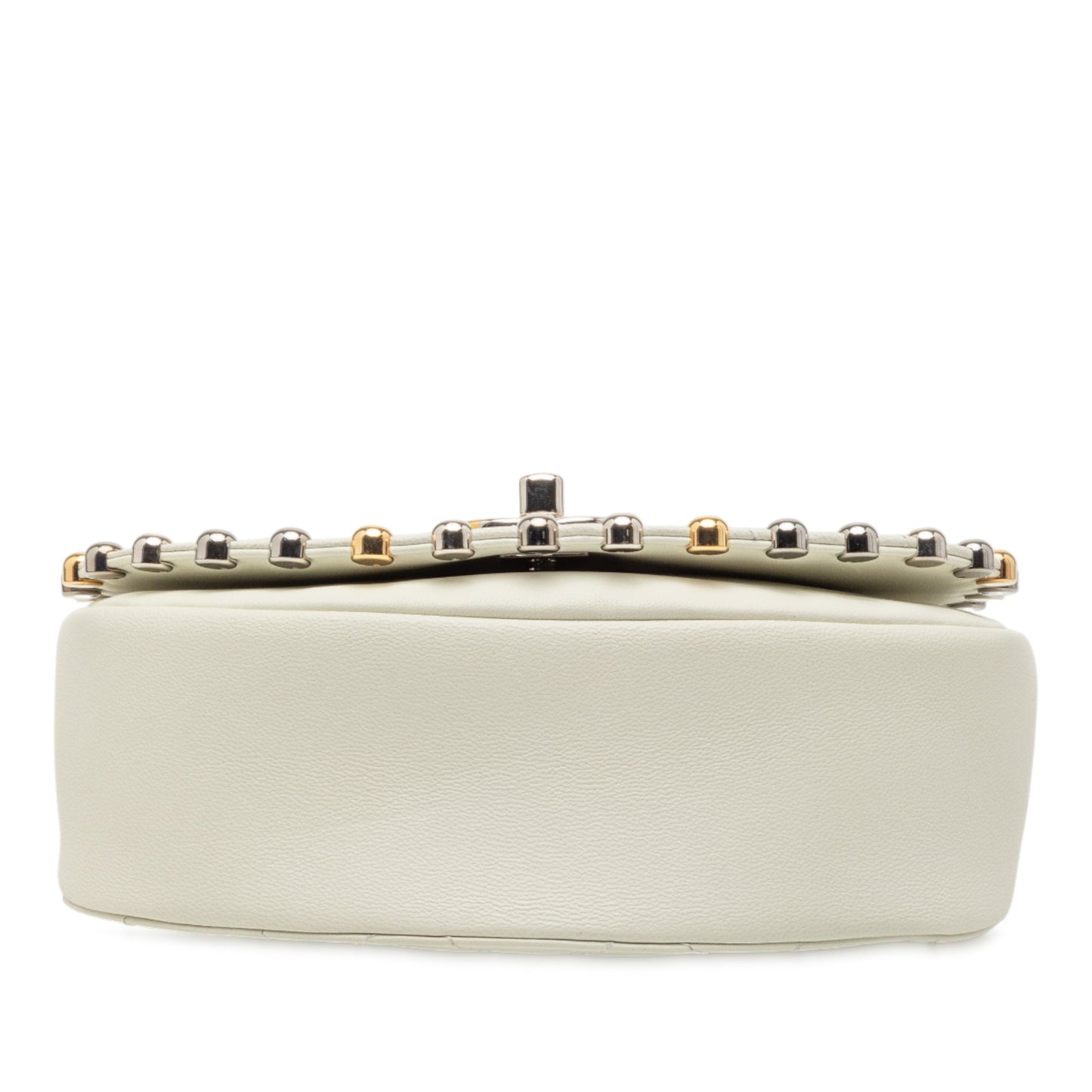 Chanel Small Quilted Lambskin Studded Bubble Flap