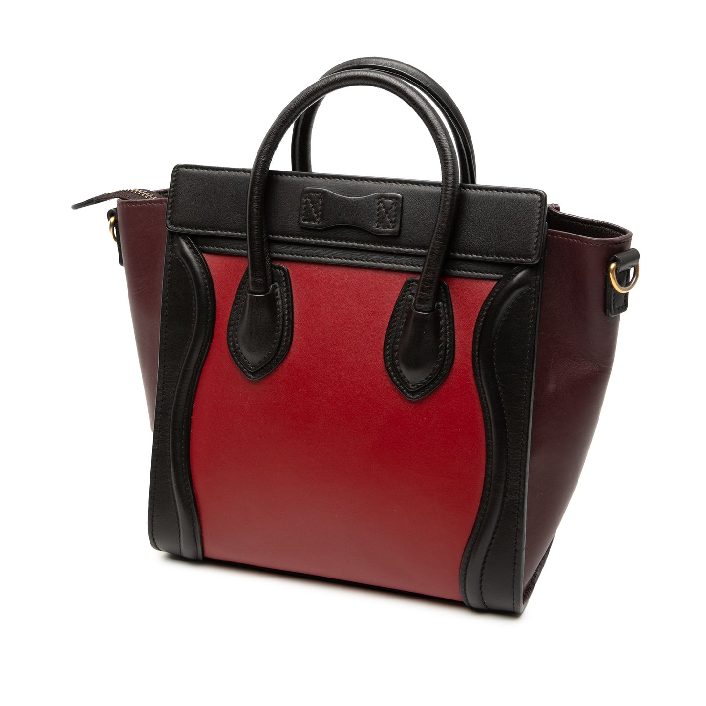 Celine Nano Tricolor Leather Luggage Tote