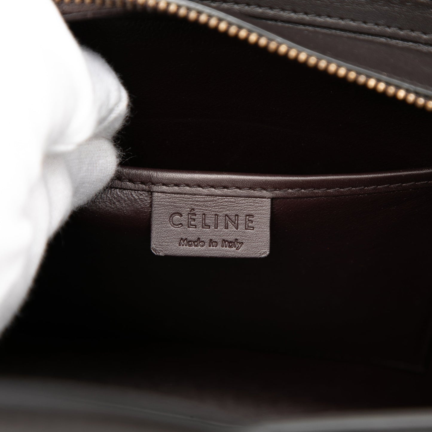 Celine Nano Tricolor Leather Luggage Tote