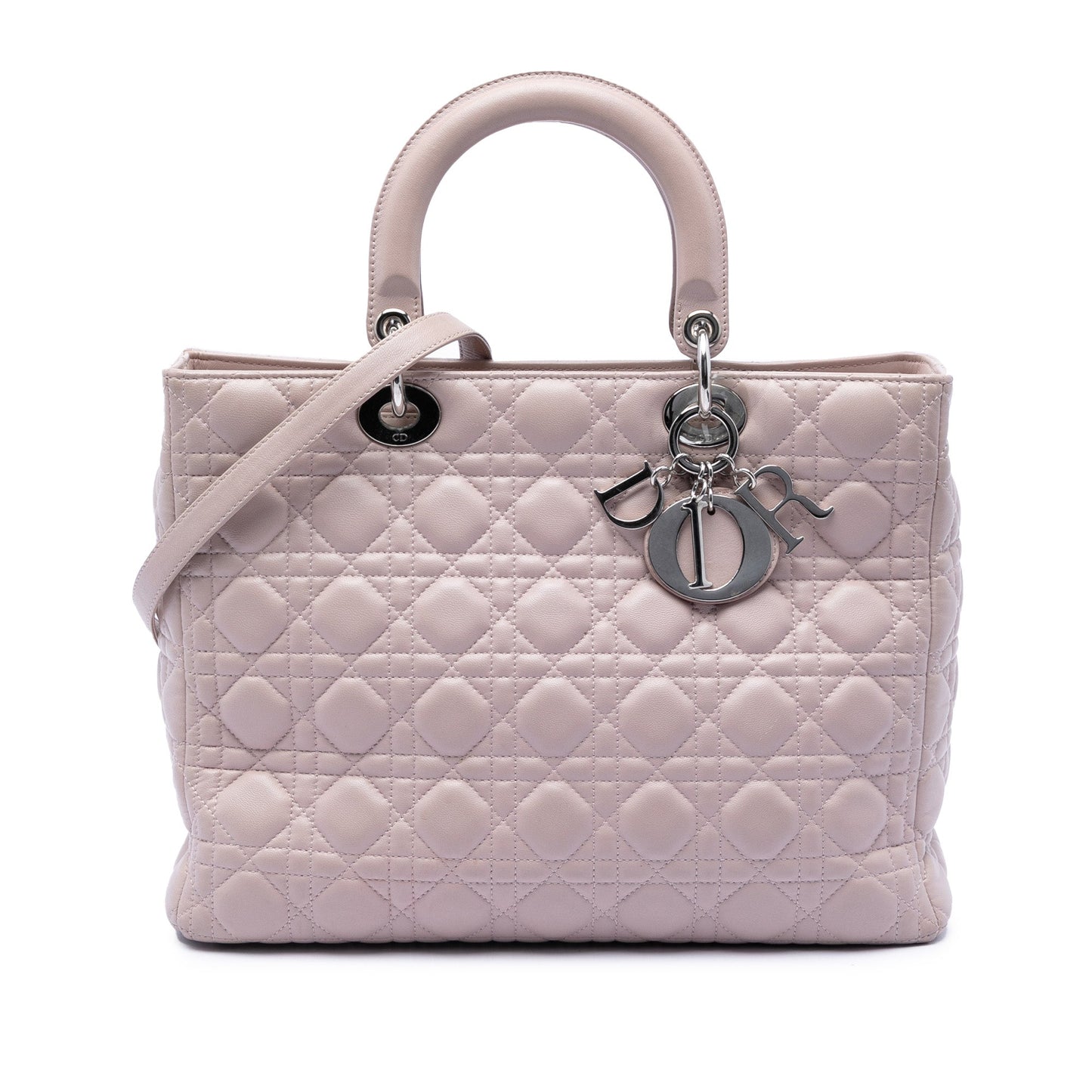 Dior Large Lambskin Cannage Lady Dior