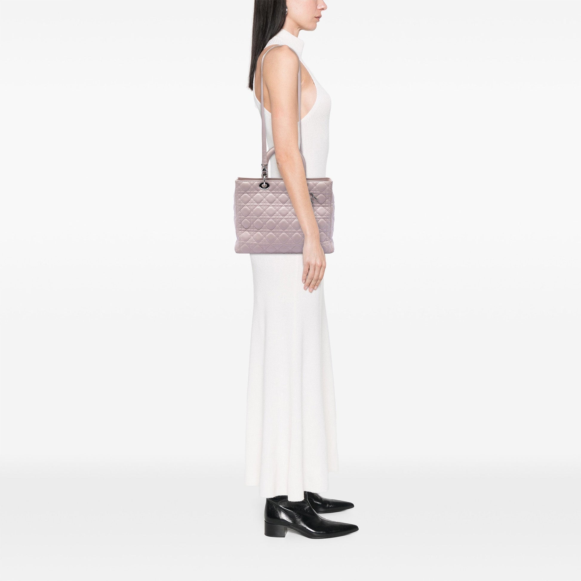 Dior Large Lambskin Cannage Lady Dior