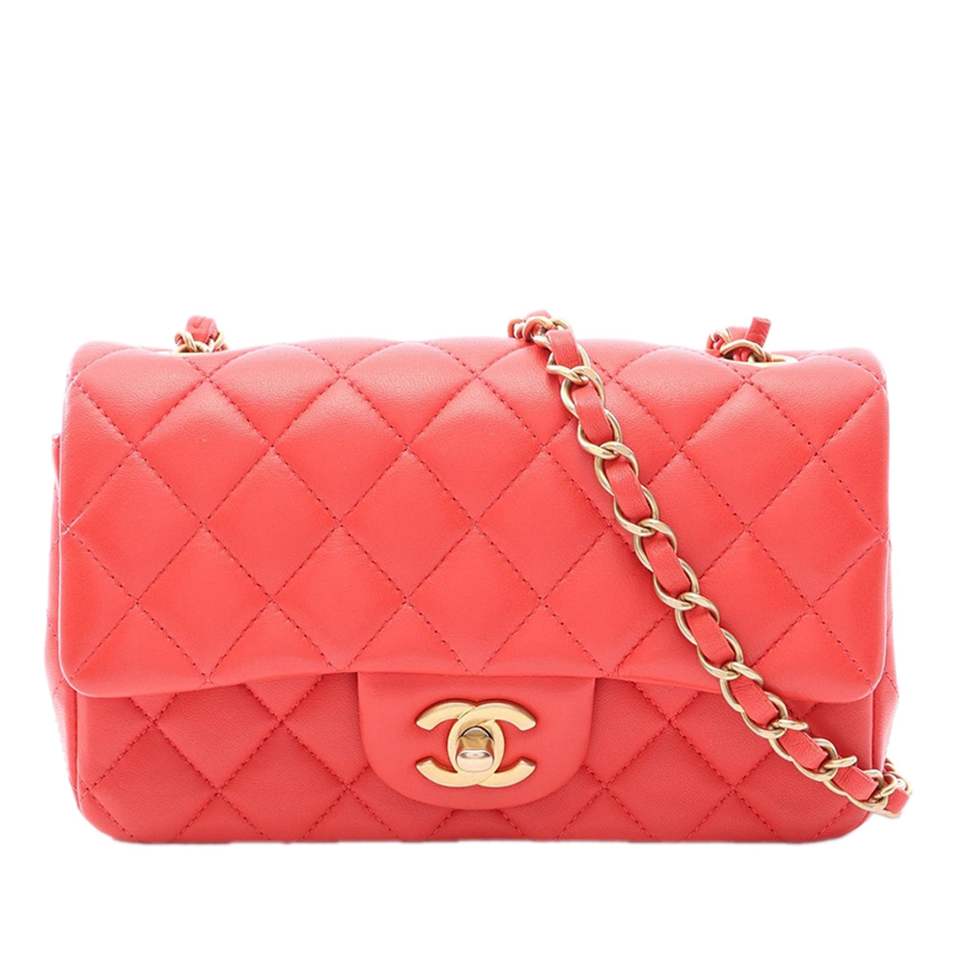 Chanel Mini Rectangular Classic Lambskin Single Flap