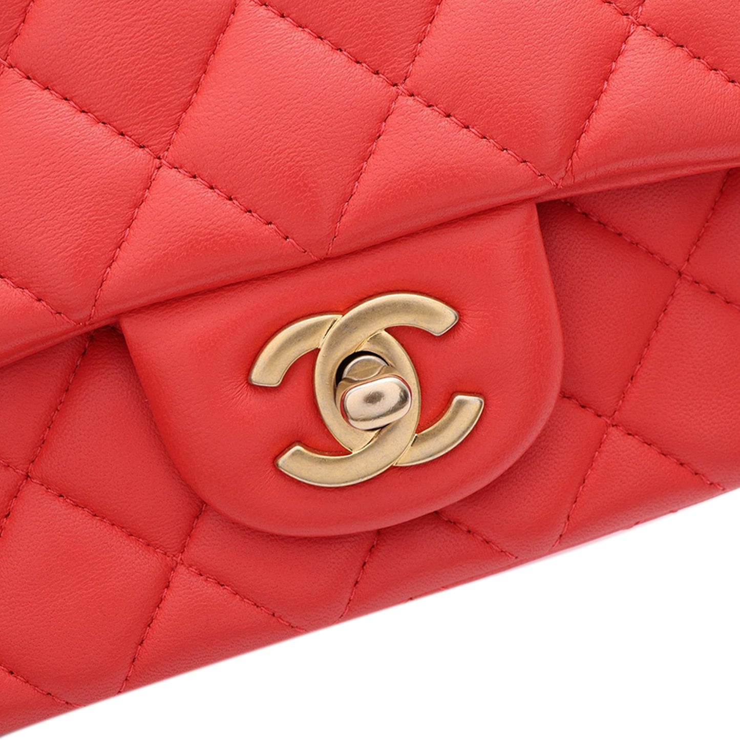 Chanel Mini Rectangular Classic Lambskin Single Flap