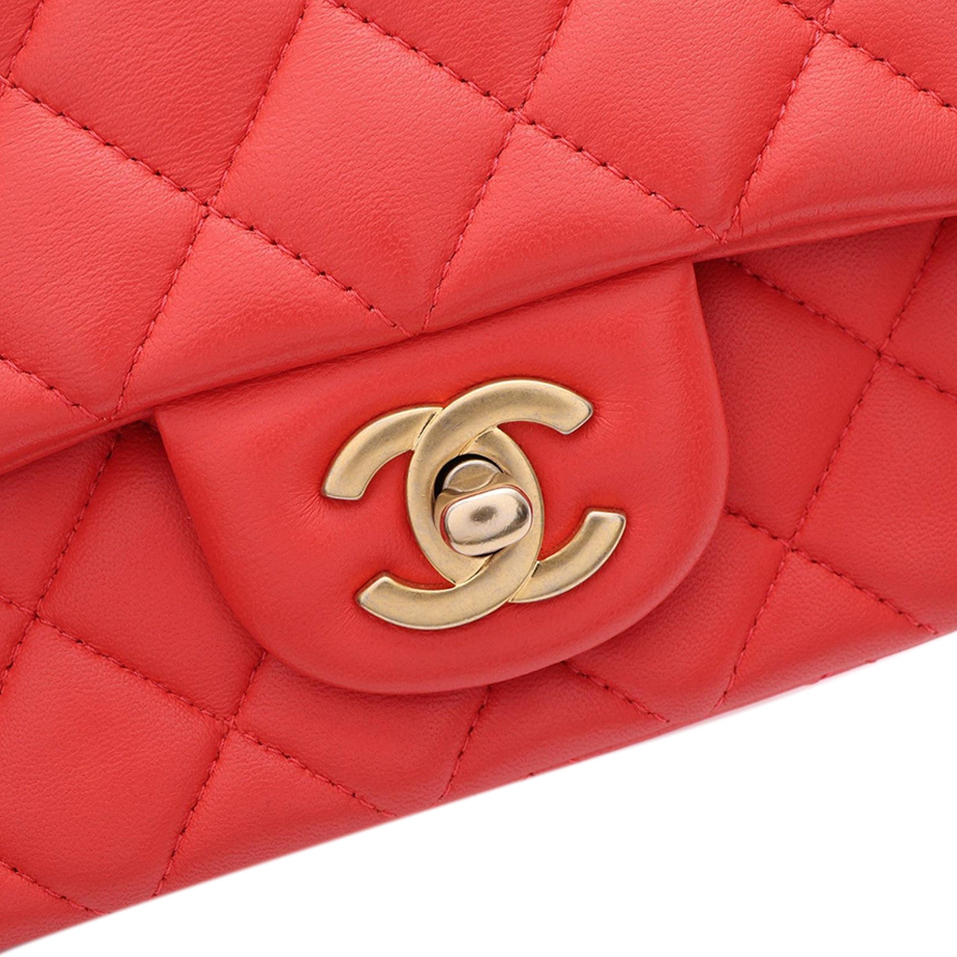 Chanel Mini Rectangular Classic Lambskin Single Flap