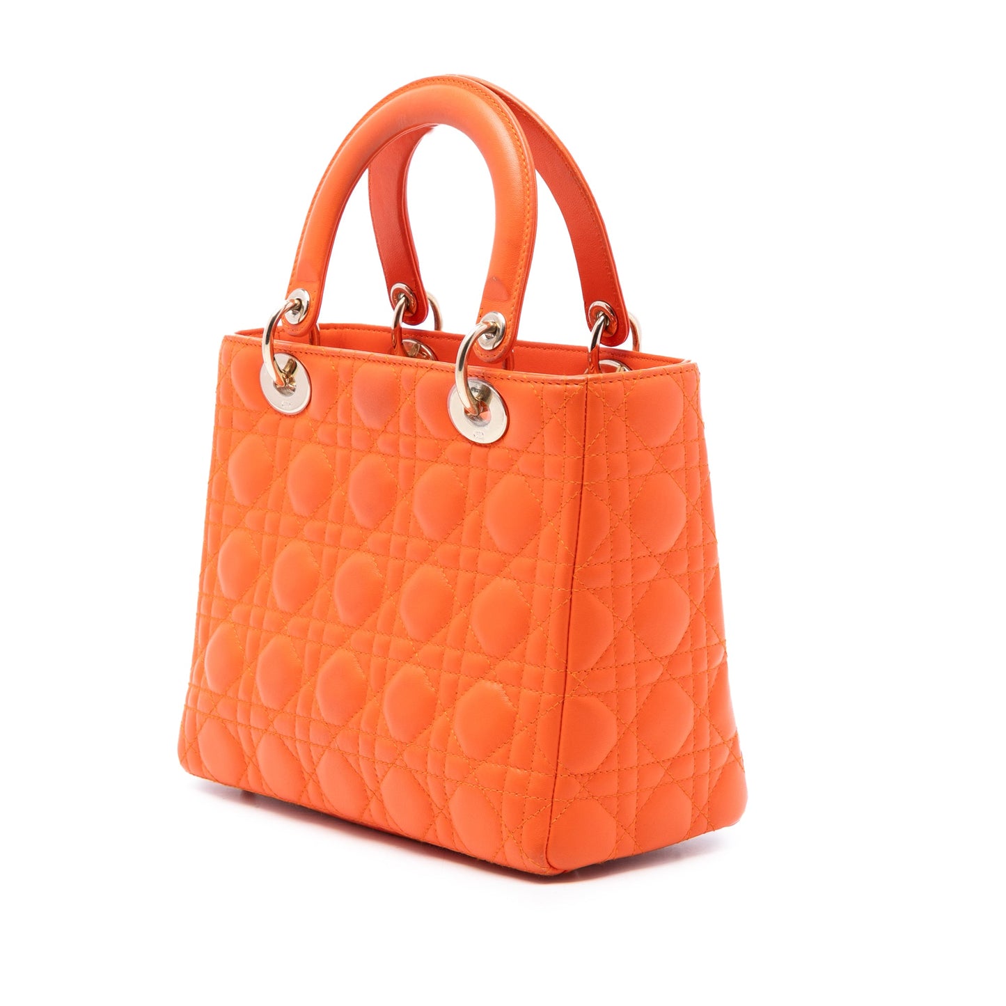 Dior Medium Lambskin Cannage Lady Dior