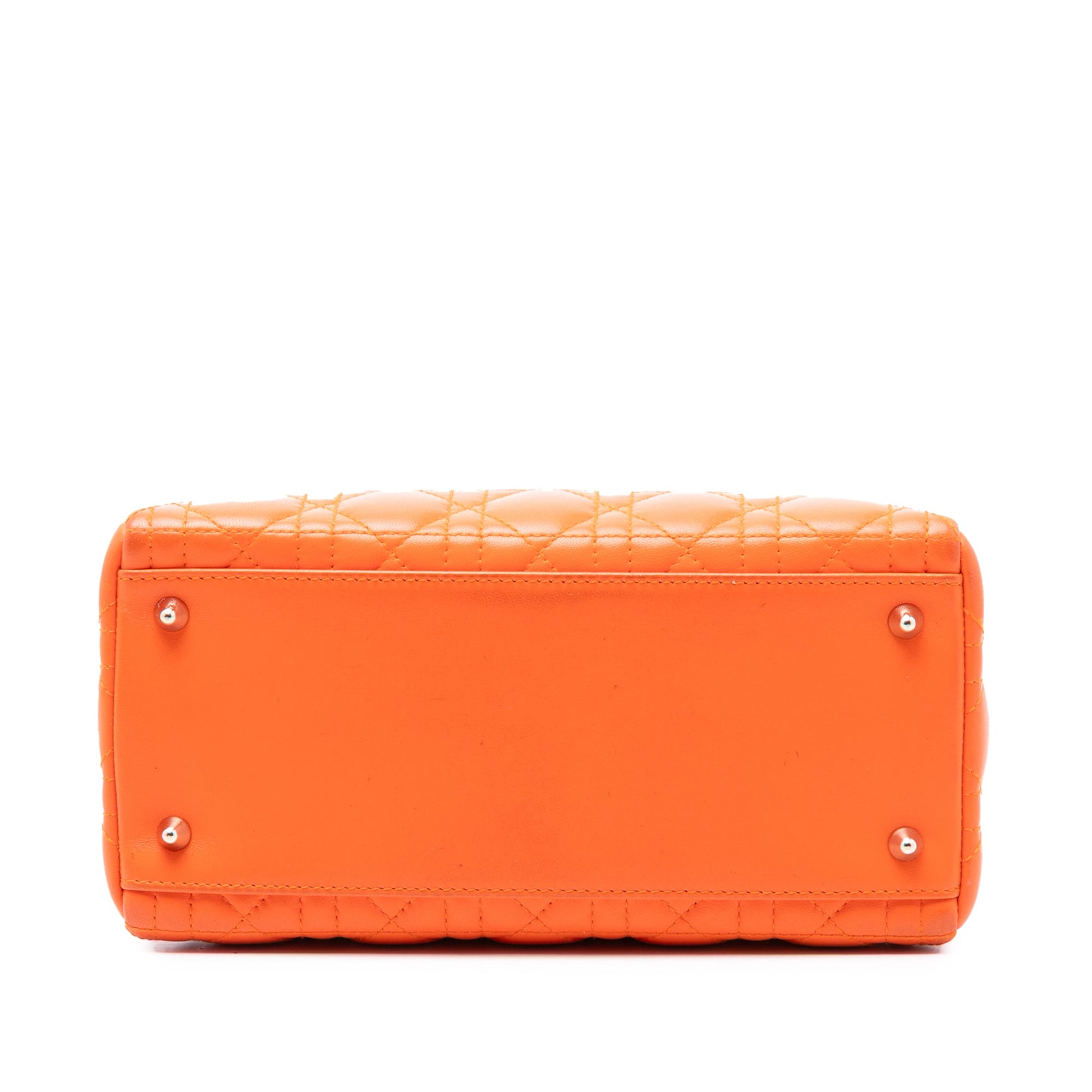 Dior Medium Lambskin Cannage Lady Dior